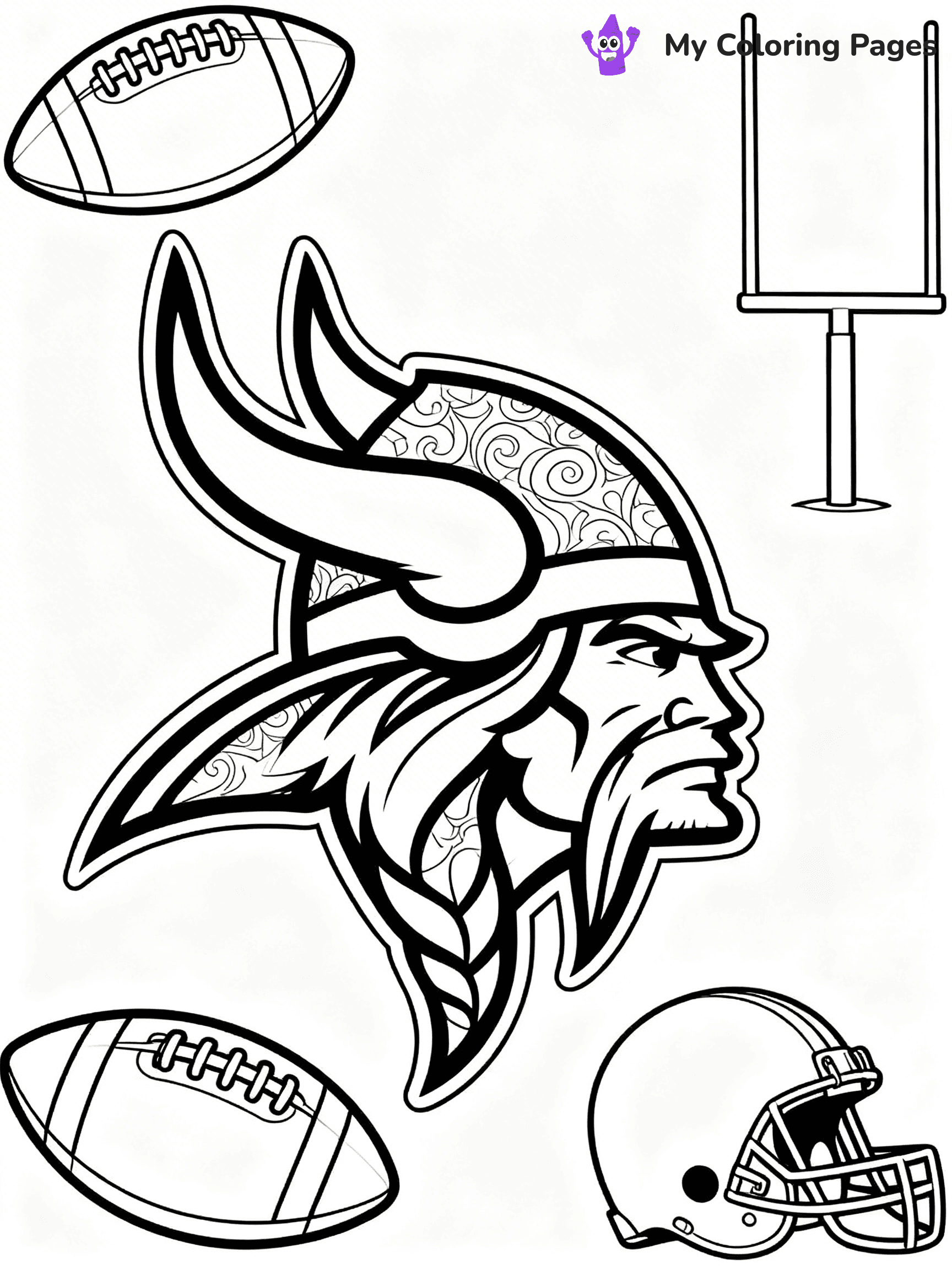 Minnesota Vikings Coloring Pages - 31