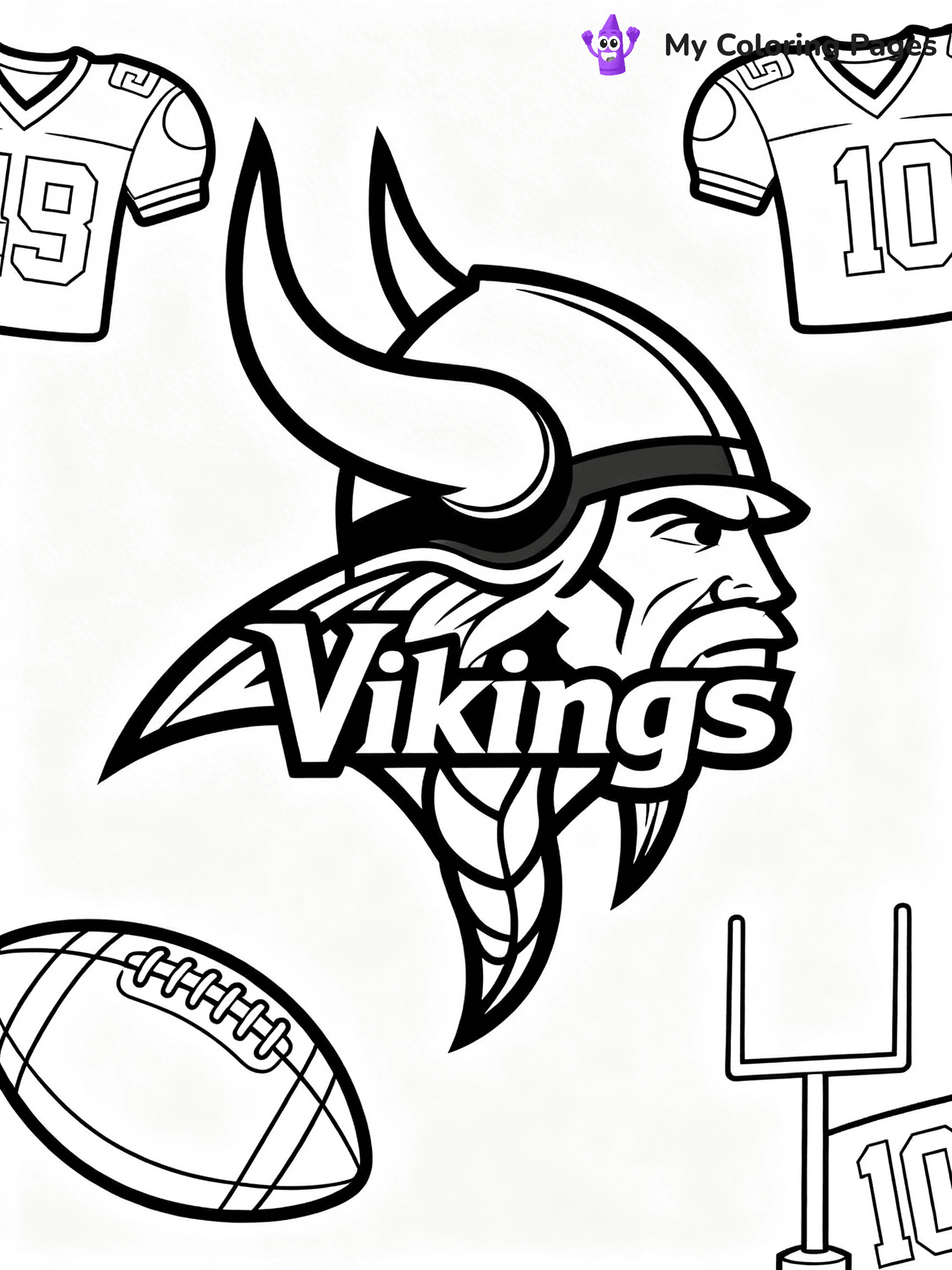 Minnesota Vikings Coloring Pages - 30