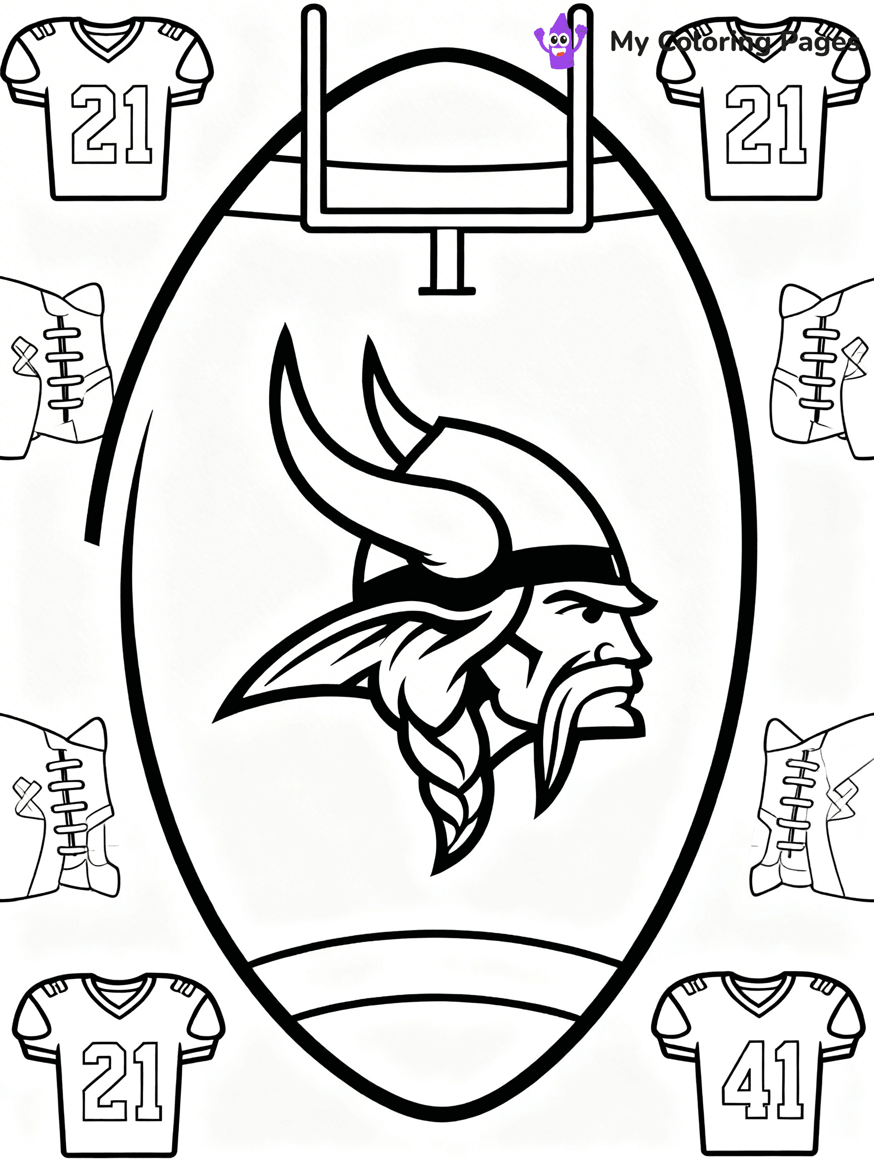Minnesota Vikings Coloring Pages - 28