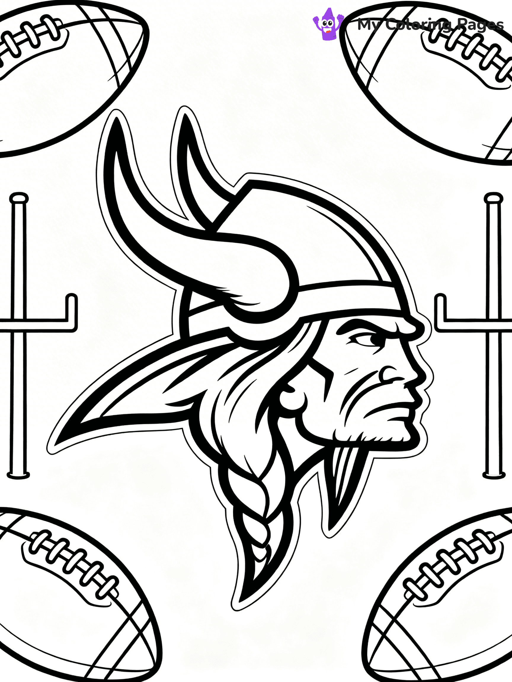 Minnesota Vikings Coloring Pages - 27