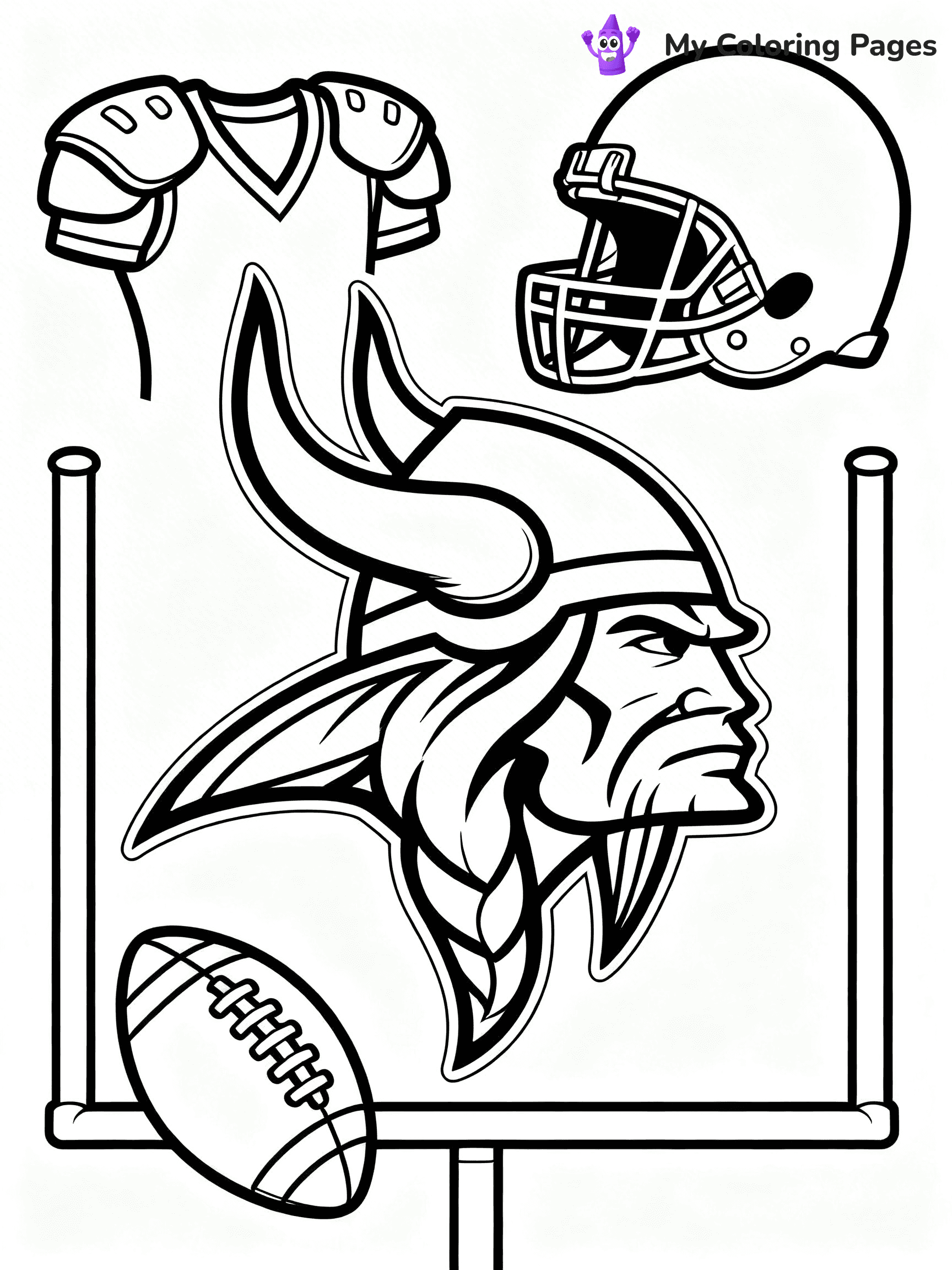 Minnesota Vikings Coloring Pages - 26