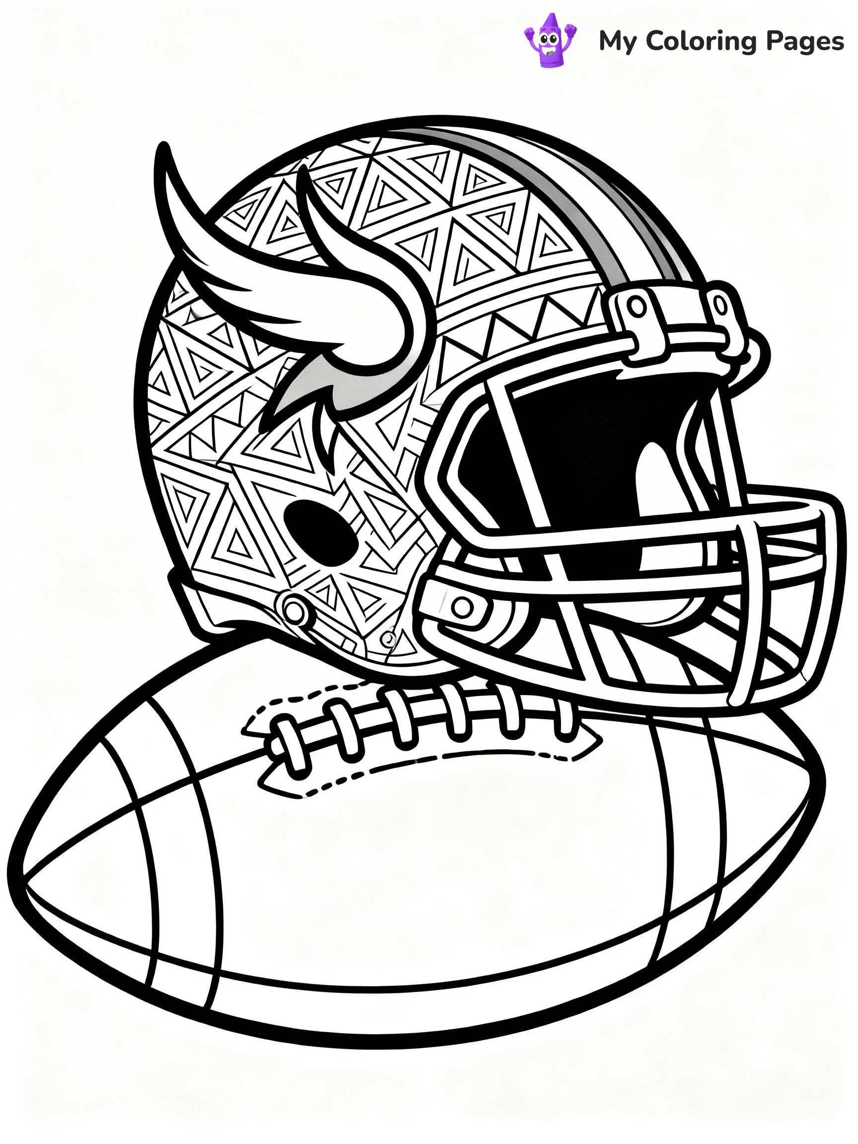 Minnesota Vikings Coloring Pages - 23