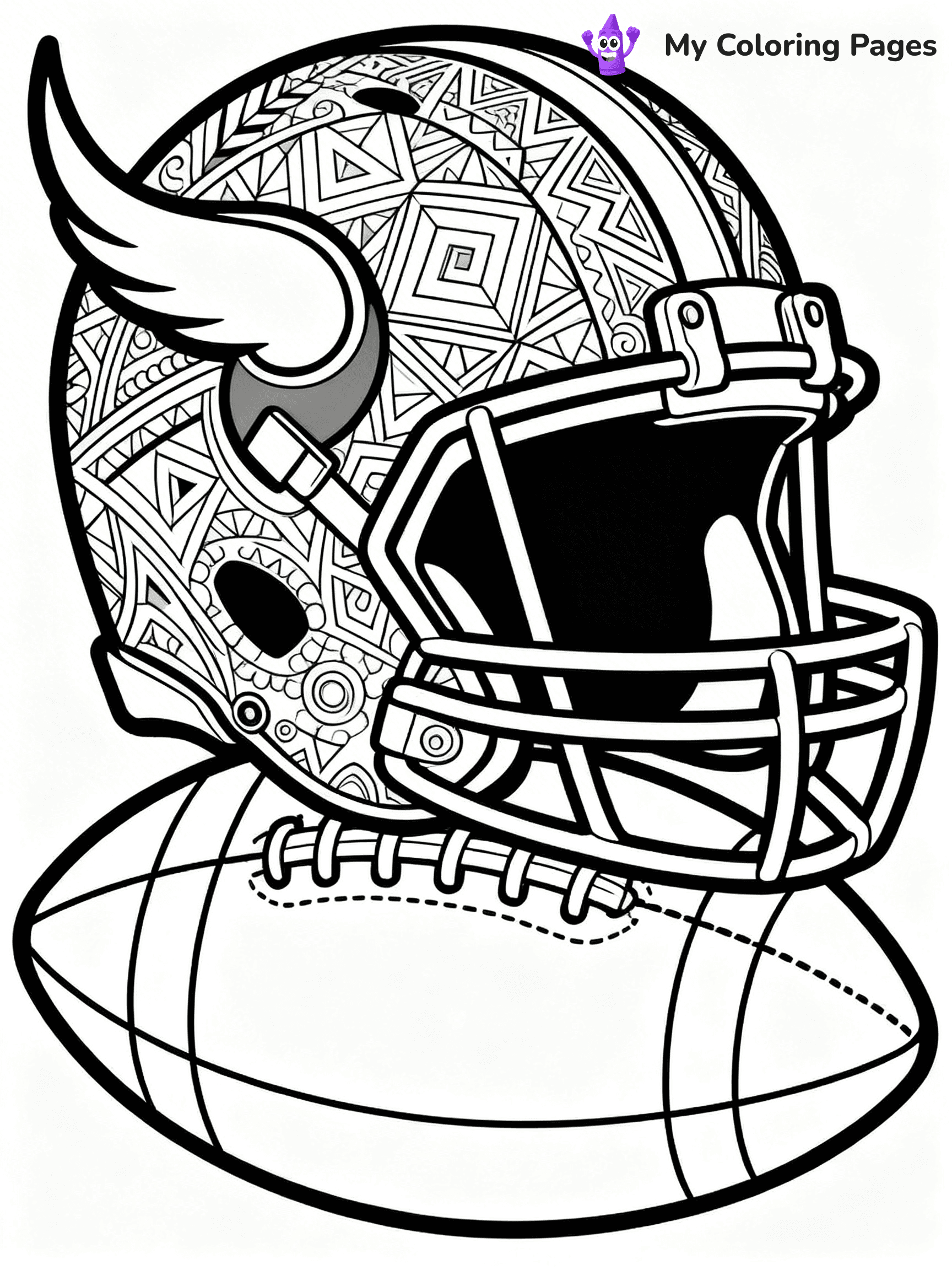 Minnesota Vikings Coloring Pages - 20