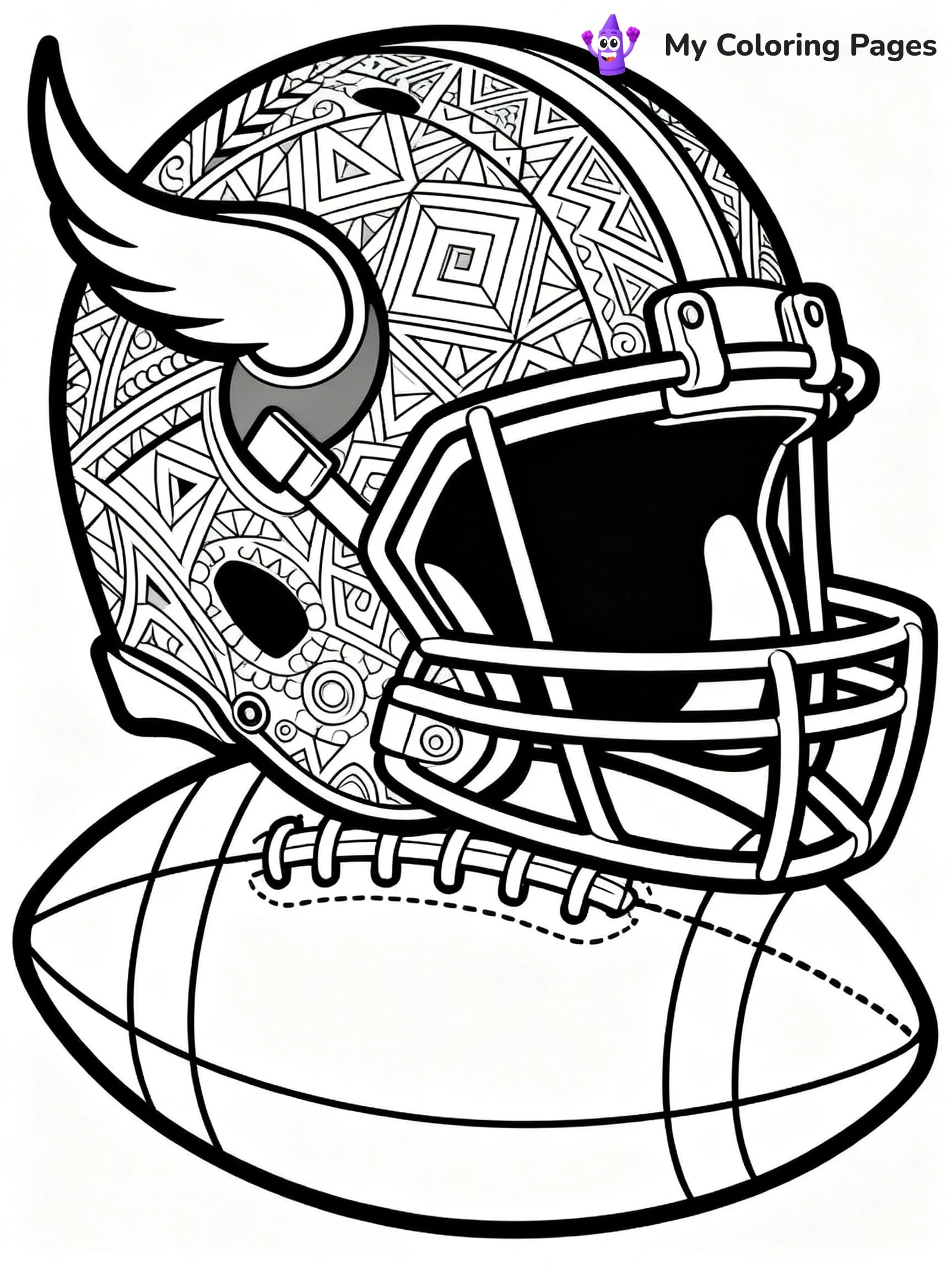 Minnesota Vikings Coloring Pages - 20