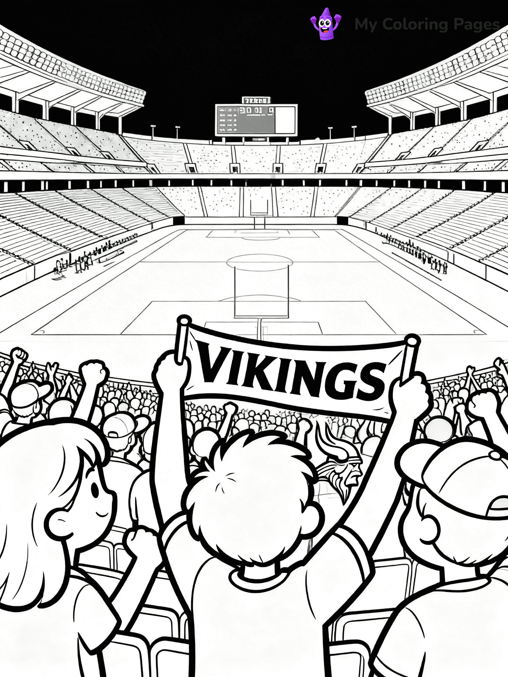 Minnesota Vikings Coloring Pages - 1