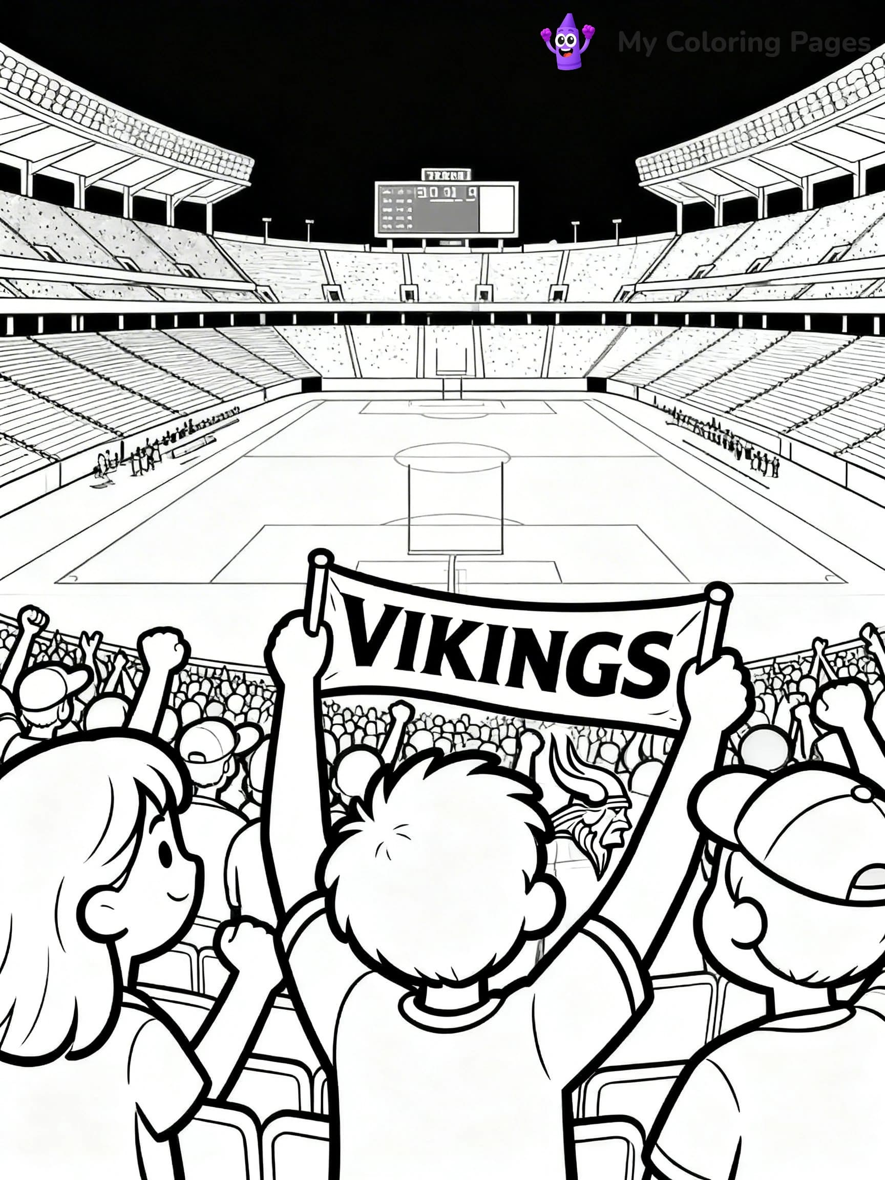 Minnesota Vikings Coloring Pages - 1