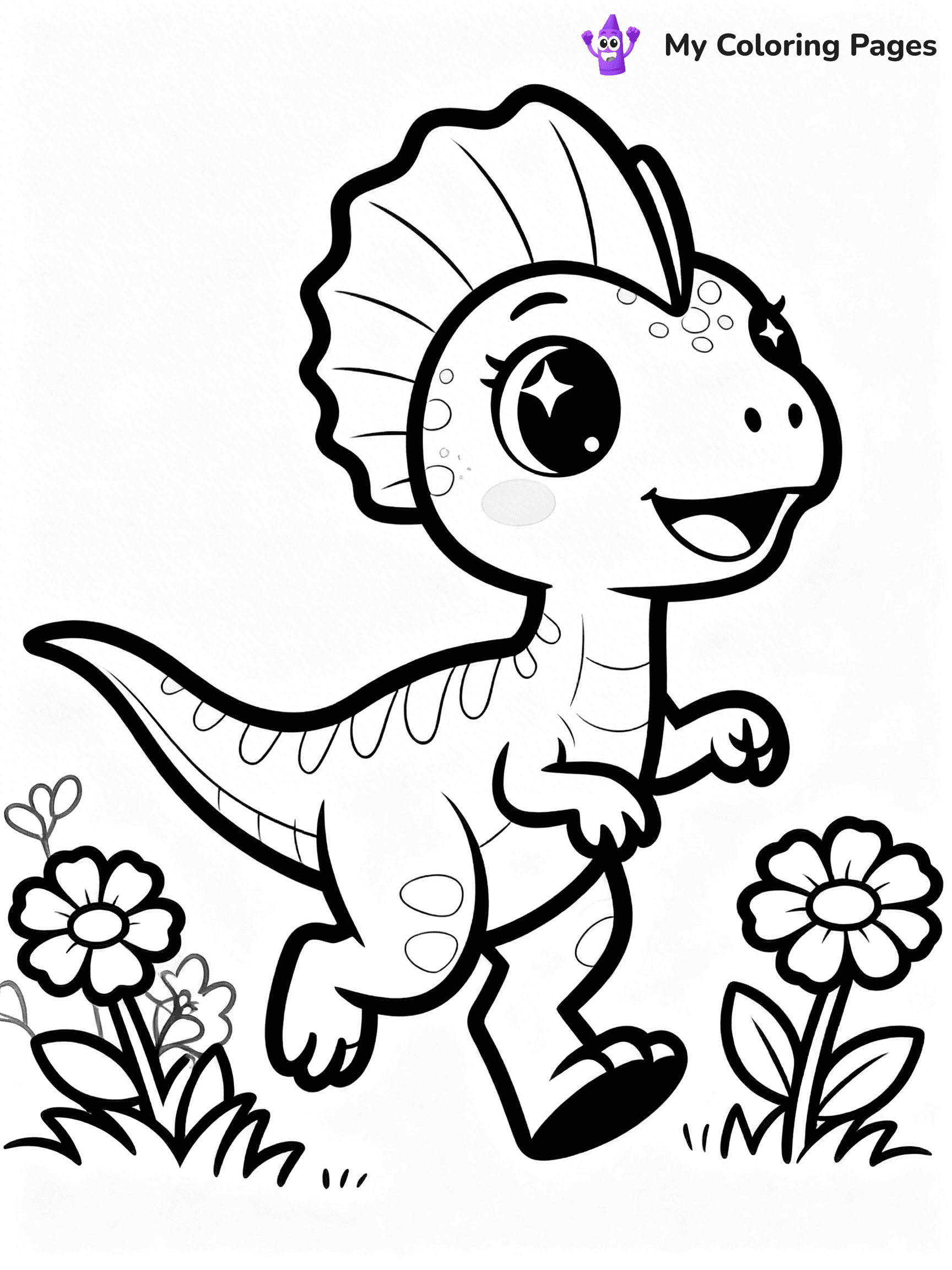 Dilophosaurus Coloring Pages - 23