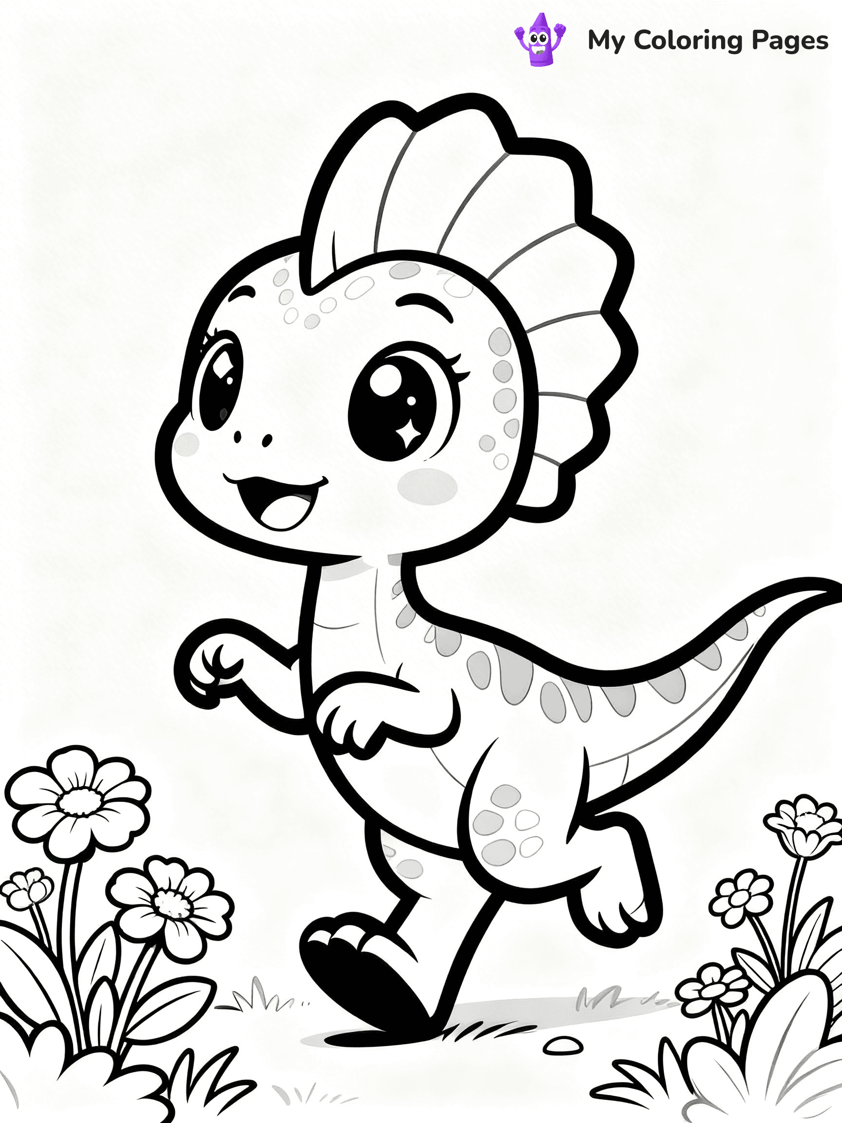 Dilophosaurus Coloring Pages - 21