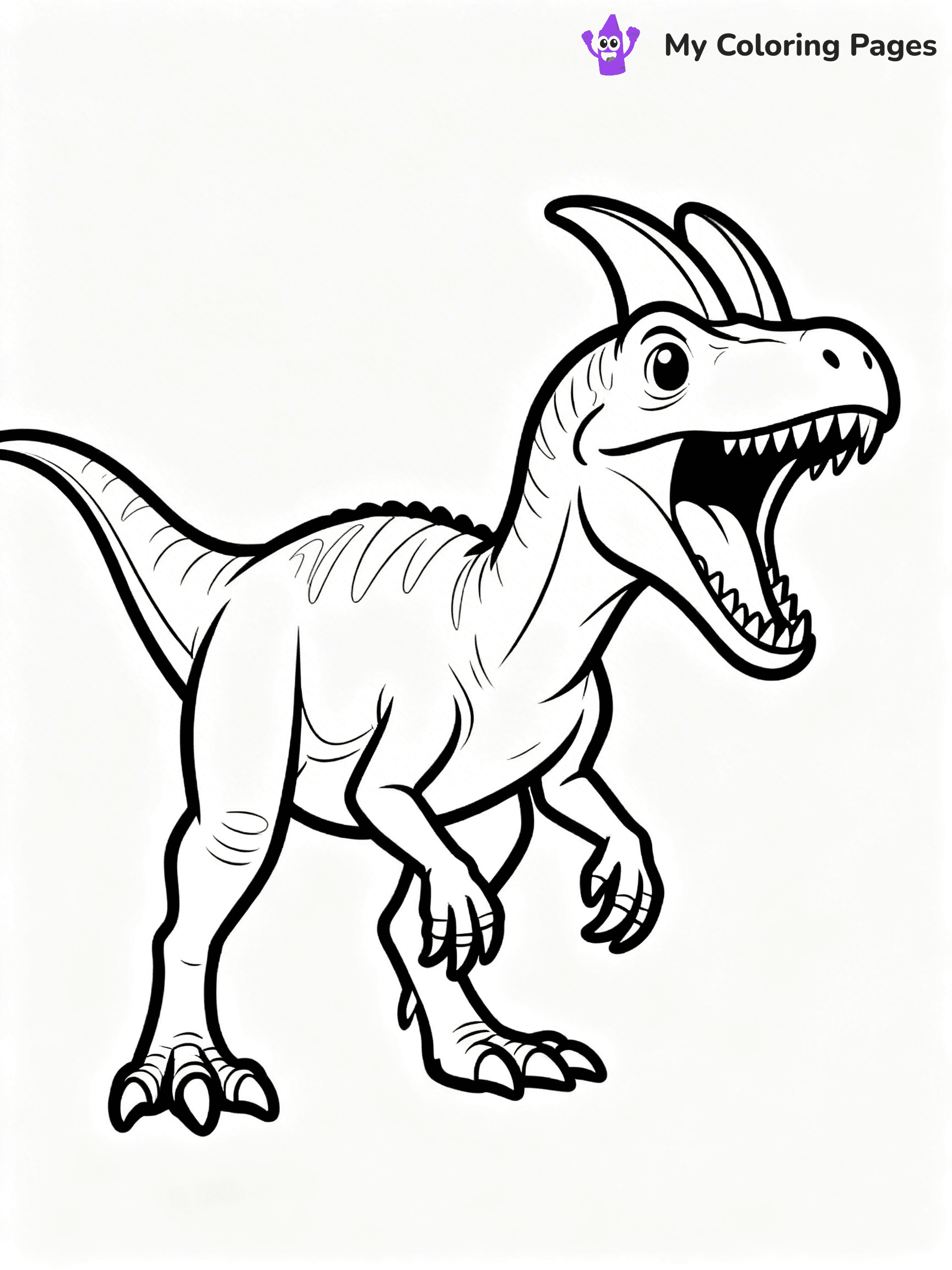 Dilophosaurus Coloring Pages - 20