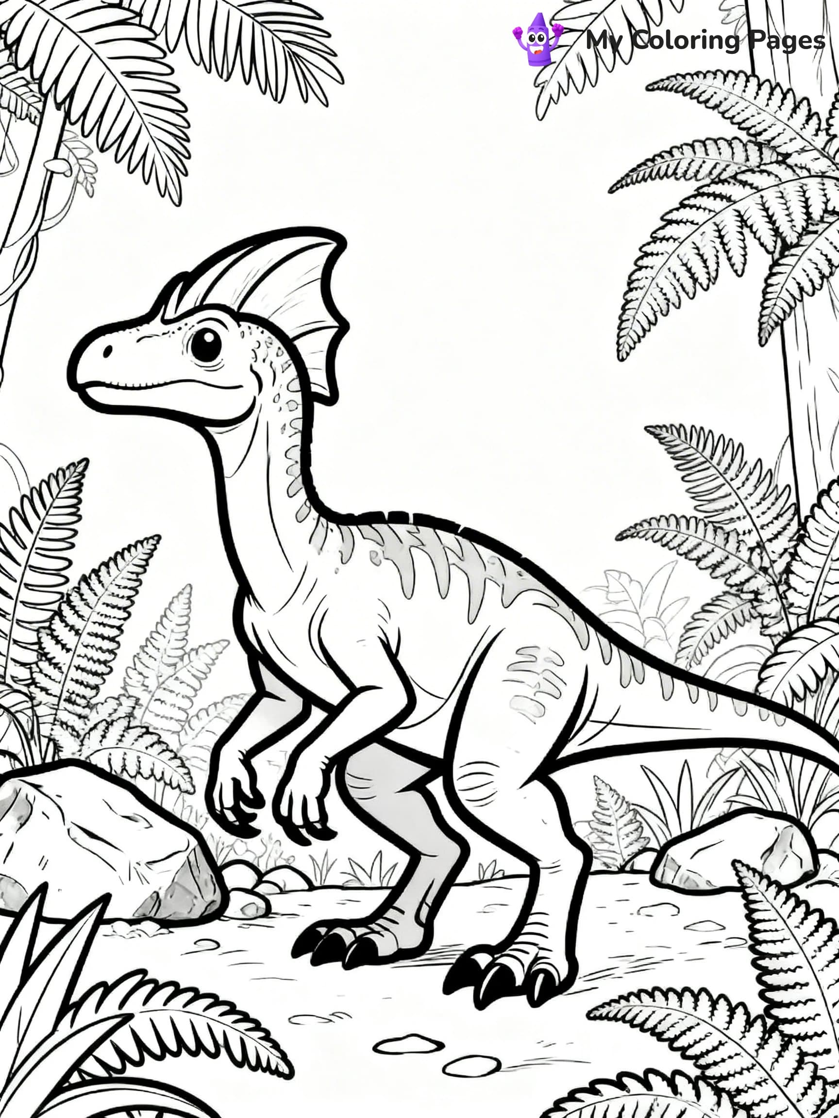 Dilophosaurus Coloring Pages - 17