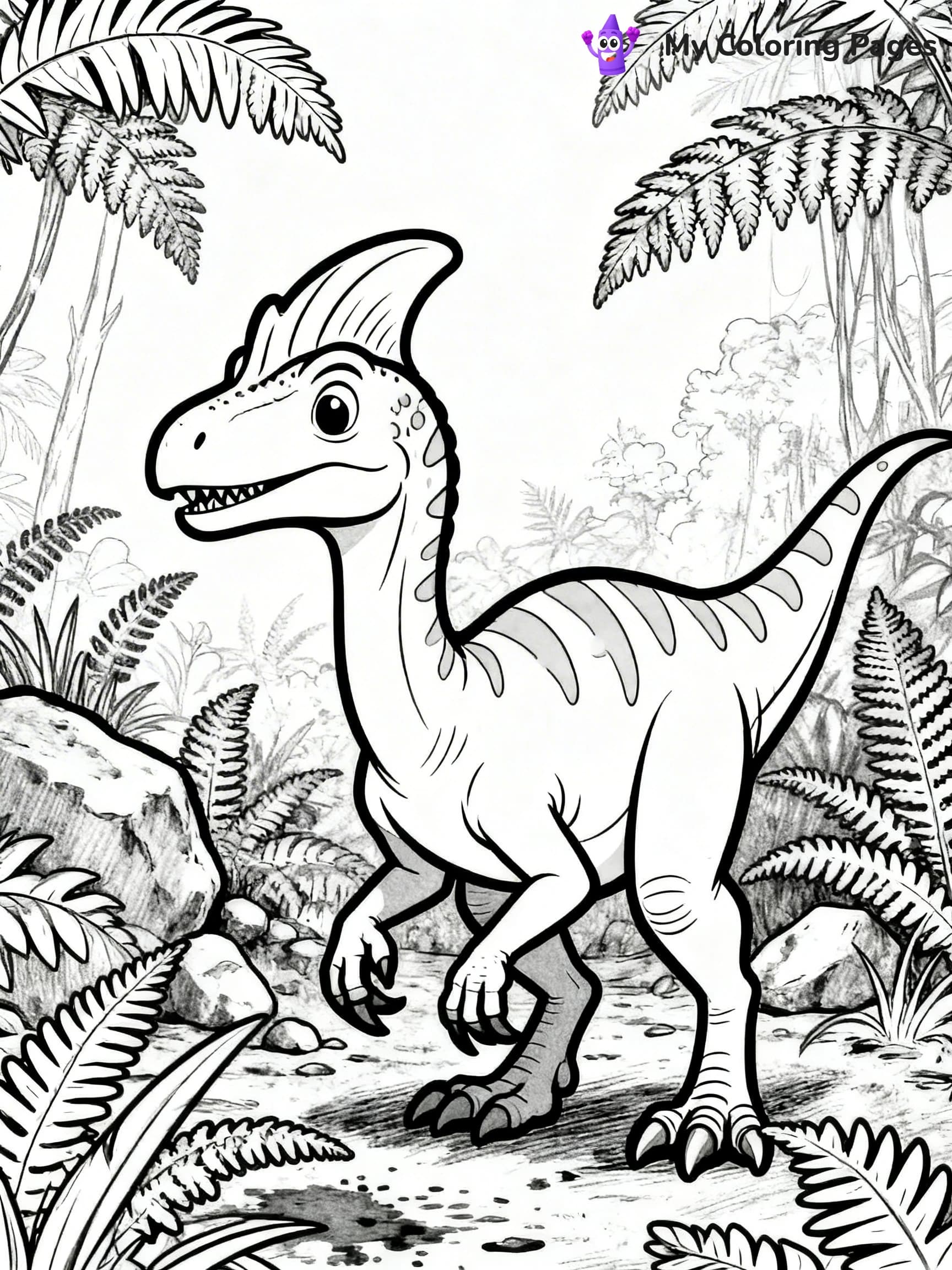 Dilophosaurus Coloring Pages - 13