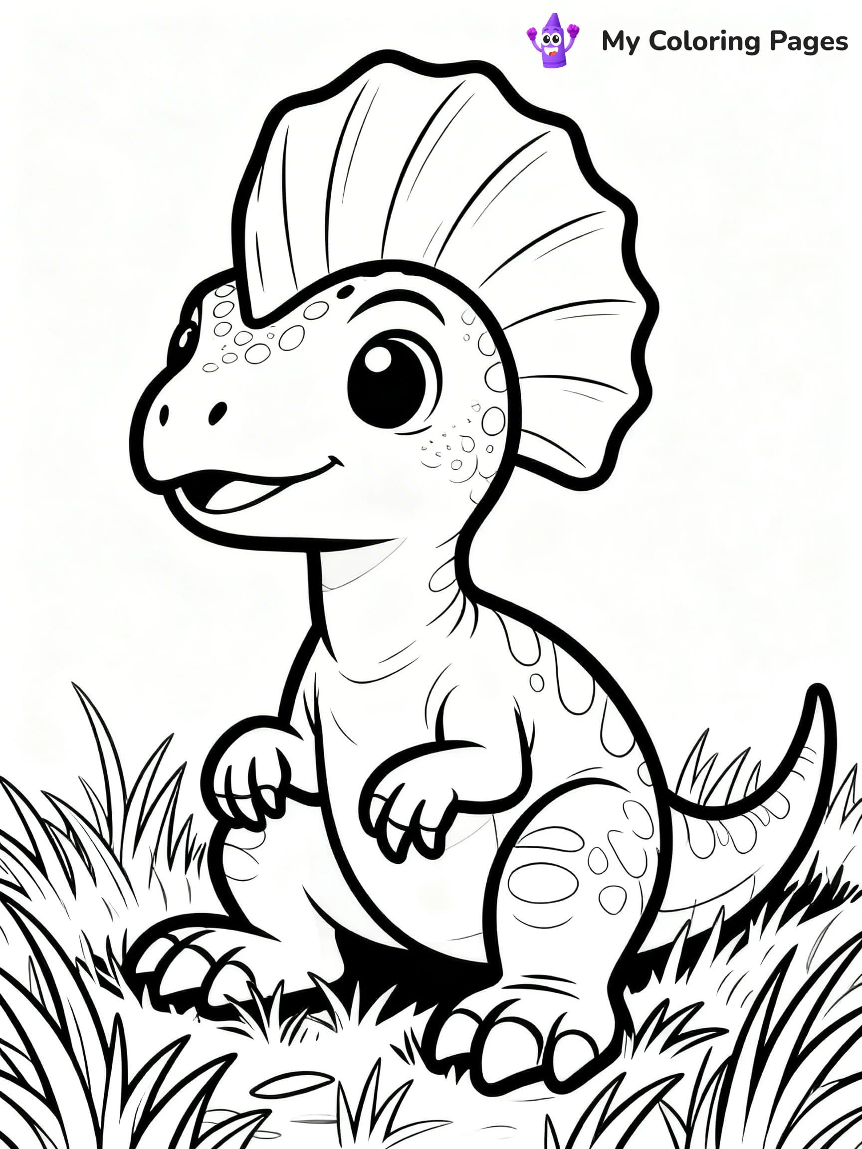 Dilophosaurus Coloring Pages - 10
