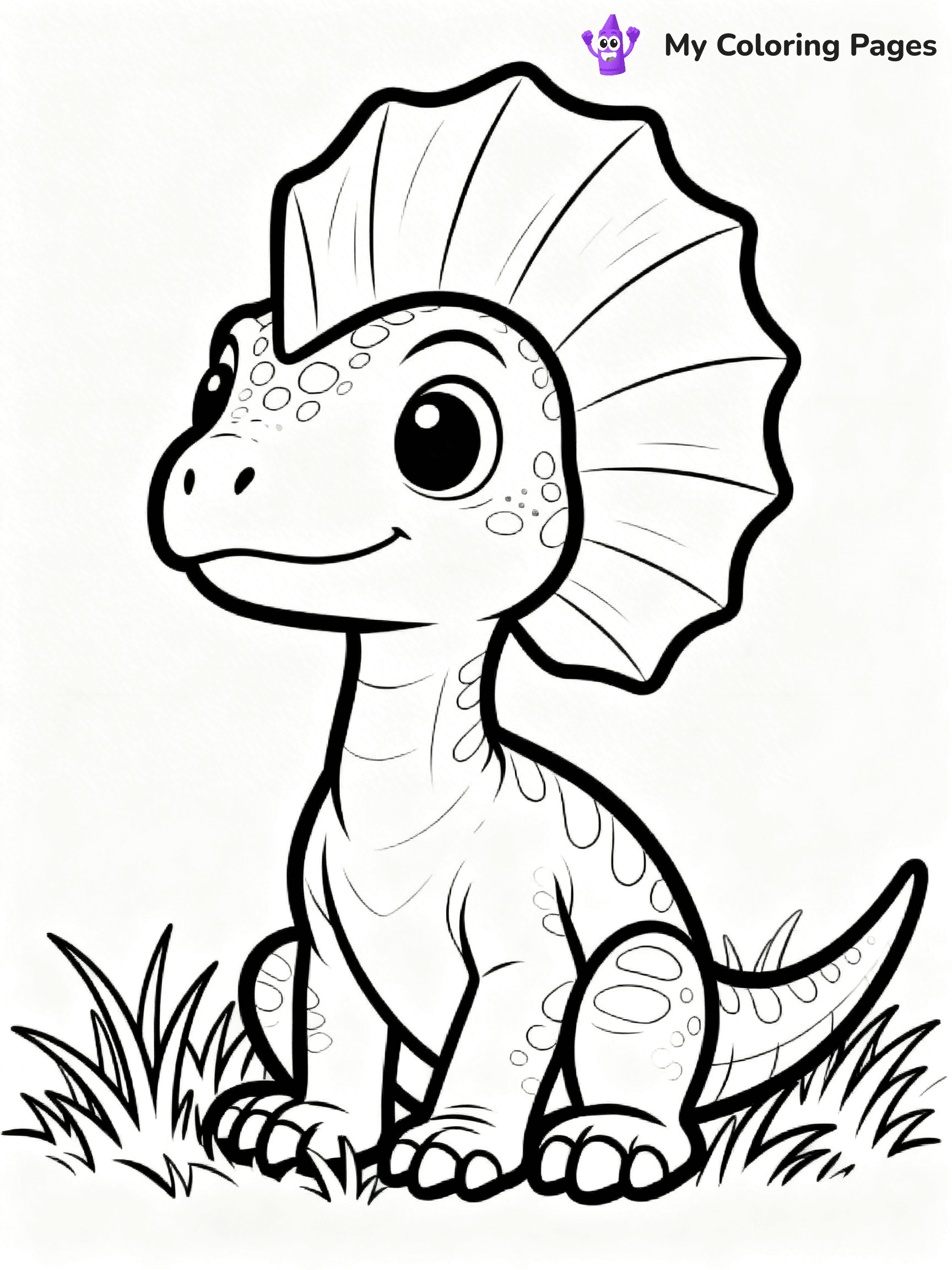 Dilophosaurus Coloring Pages - 4