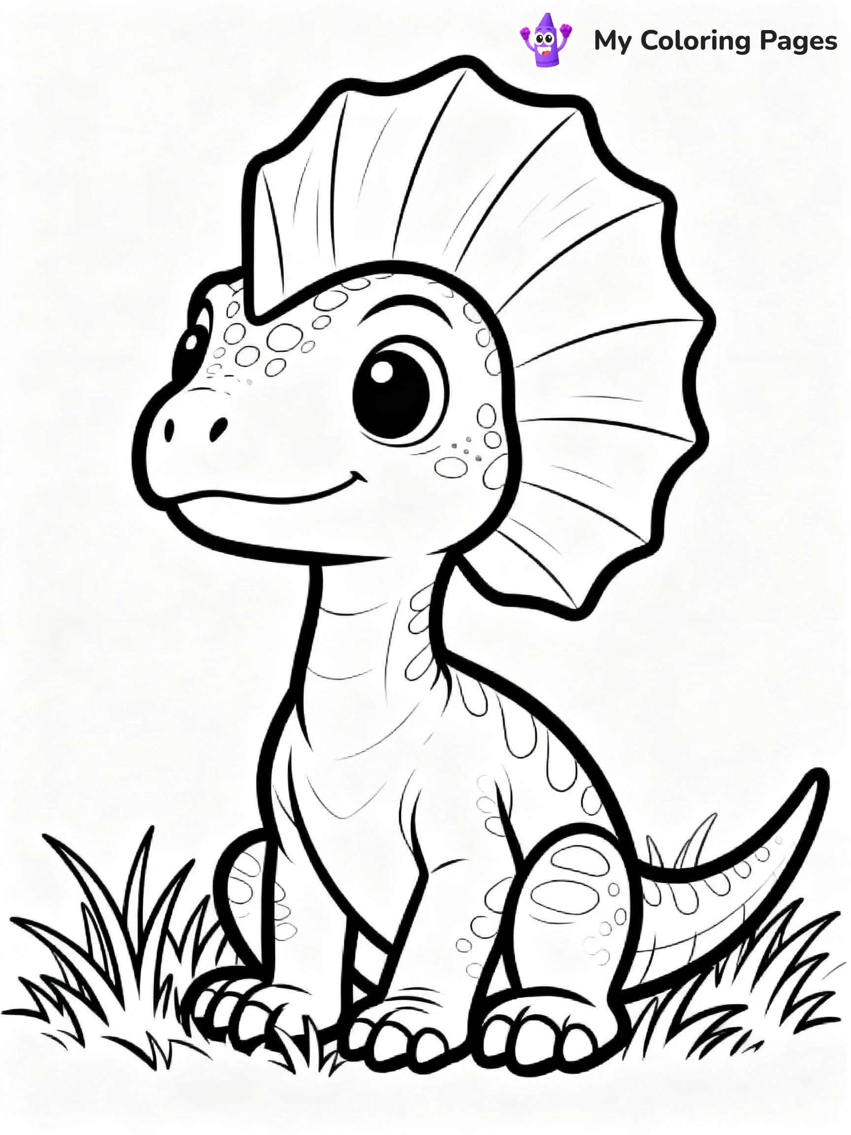 Dilophosaurus Coloring Pages - 8
