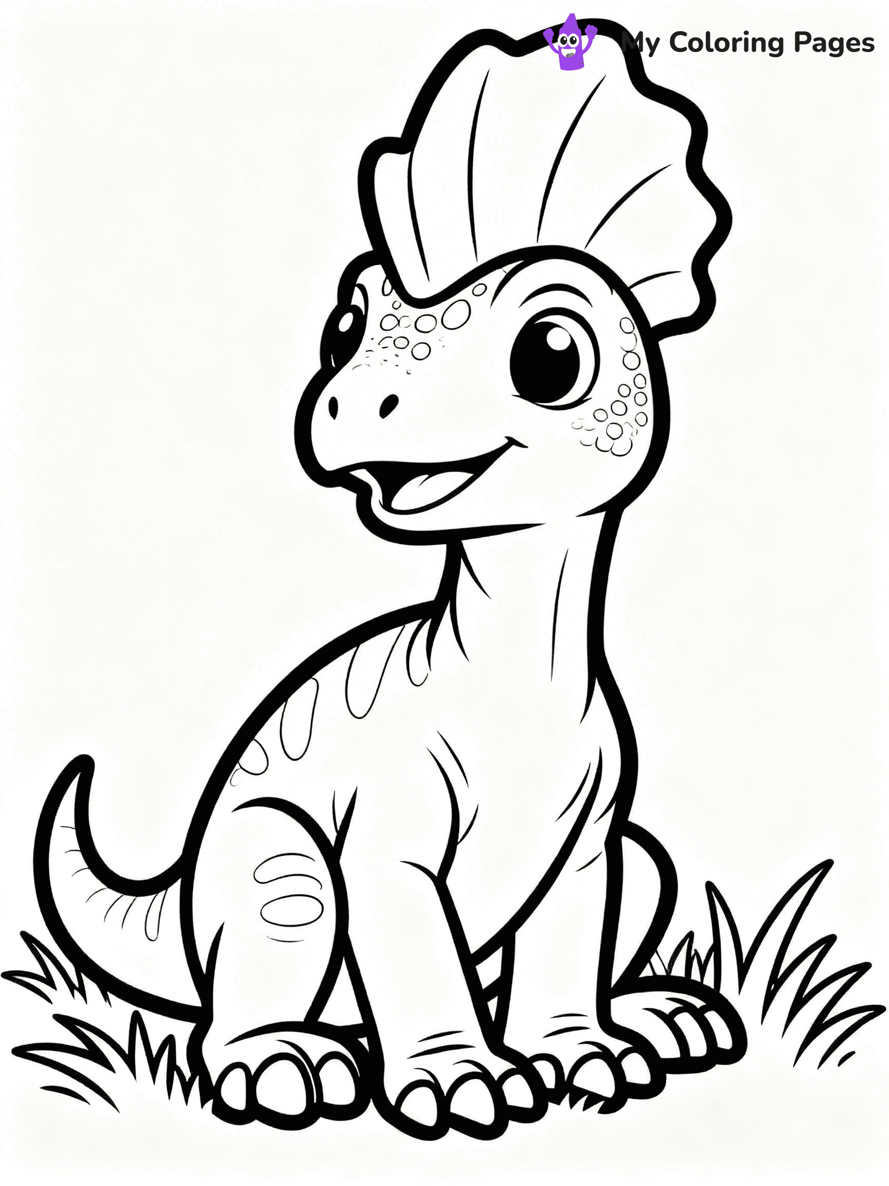 Dilophosaurus Coloring Pages - 2