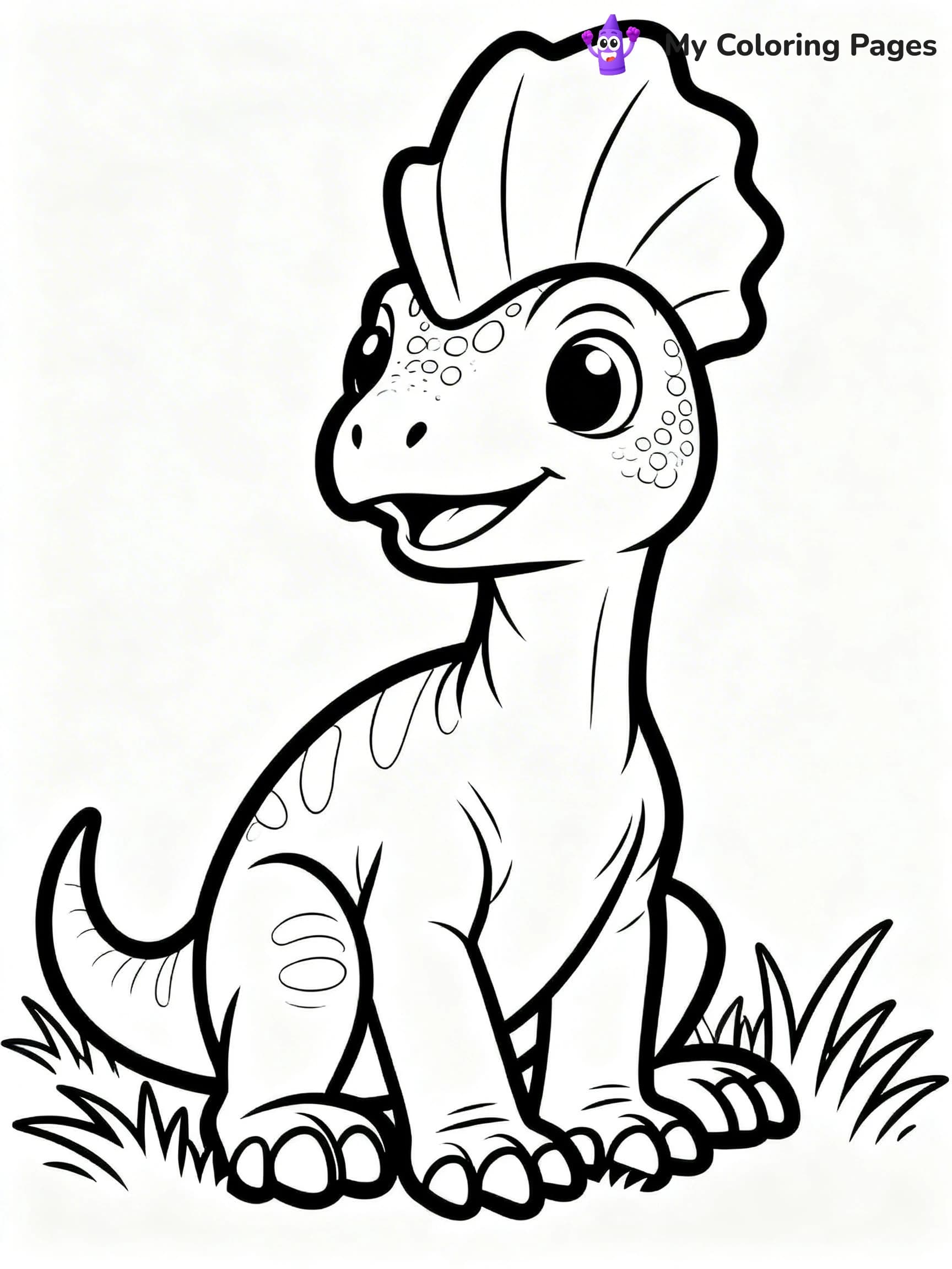 Dilophosaurus Coloring Pages - 6