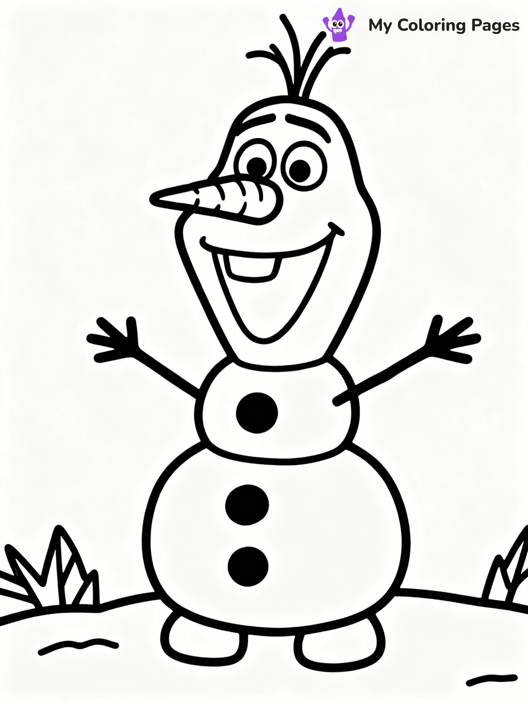 ⚠️ CRITICAL REQUIREMENT - ABSOLUTE BLACK AND WHITE ONLY ⚠️
This MUST be a BLACK AND WHITE line drawing ONLY. NO COLORS whatsoever.
- ONLY pure black lines (#000000) on pure white background (#FFFFFF)
- ABSOLUTELY NO colors, NO shading, NO gradients, NO grayscale
- If there are ANY colors in the output, the image is REJECTED
- This is a COLORING PAGE - meant to be COLORED IN by children
- The output must be UNCOLORED line art ready for coloring
⚠️ SUBJECT TO DRAW: Olaf from Frozen building a snowman, carrot nose, arms outstretched. Important: PURE OUTLINES. NO FILLS, COLOR, SHADING, OR GREYSCALE. WHITE BACKGROUND.
(REMEMBER: Output must be BLACK AND WHITE line art only, NOT colored!)
# COLORING PAGE: BLACK OUTLINES ONLY - WHITE BACKGROUND MANDATORY
Create a **coloring book page** using EXACTLY two values: black lines, white space.
## NON-NEGOTIABLE BINARY RULES
- **ONLY #000000 (black) and #FFFFFF (white)** - NO other values exist
- **EVERY PIXEL = BLACK OR WHITE** - no gray/shading/antialiasing
- **WHITE BACKGROUND MANDATORY** - entire canvas stays white
- **ALL SHAPES HOLLOW** - everything is empty outlines waiting to be colored
- **FORBIDDEN:** fills, shading, gradients, patterns, textures, colors
- **NO SOLID REGIONS** - if it's not a thin line, it's wrong
## Universal Line Standards
- Black outlines ONLY - thin, uniform weight
- Every shape completely empty inside
- Closed contours suitable for coloring
- Simple flat illustration - zero depth/3D/realism
- **Style:** Whimsical Doodle Art Alley - rounded, friendly outlines (unless specified)
## Everything = Outline Only
- Characters/animals: hollow shapes
- Objects/clothing: empty contours
- Backgrounds/scenery: line work only
- Natural elements: outlined forms
- Dark/night areas: don't exist (use outlined symbols)
- Textures/patterns: convert to simple lines
## The Test
Can a child color EVERY white space with crayons? If any area is pre-filled/shaded/gray, it FAILS. Every shape must be waiting to receive color.
**FINAL OUTPUT**: Binary coloring page. Black lines define shapes. White spaces ready for coloring. Nothing else exists. No exceptions. Print-ready.
⚠️ FINAL REMINDER: Draw the subject "Olaf from Frozen building a snowman, carrot nose, arms outstretched. Important: PURE OUTLINES. NO FILLS, COLOR, SHADING, OR GREYSCALE. WHITE BACKGROUND." as BLACK AND WHITE line art. Zero colors in output.