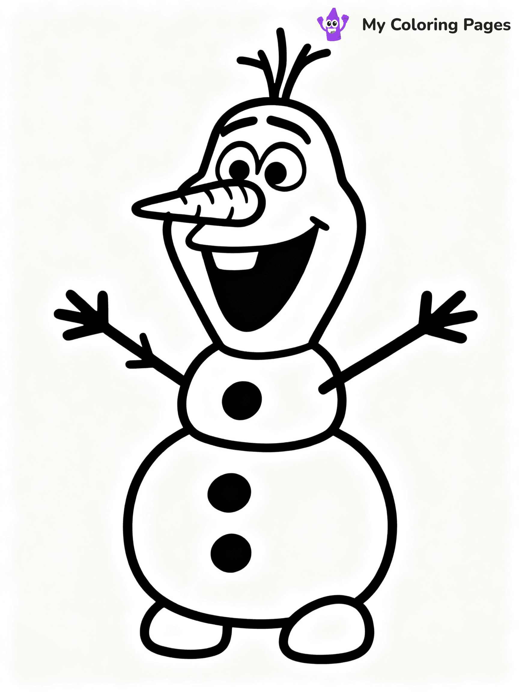 ⚠️ CRITICAL REQUIREMENT - ABSOLUTE BLACK AND WHITE ONLY ⚠️
This MUST be a BLACK AND WHITE line drawing ONLY. NO COLORS whatsoever.
- ONLY pure black lines (#000000) on pure white background (#FFFFFF)
- ABSOLUTELY NO colors, NO shading, NO gradients, NO grayscale
- If there are ANY colors in the output, the image is REJECTED
- This is a COLORING PAGE - meant to be COLORED IN by children
- The output must be UNCOLORED line art ready for coloring
⚠️ SUBJECT TO DRAW: Olaf from Frozen building a snowman, carrot nose, arms outstretched. Important: PURE OUTLINES. NO FILLS, COLOR, SHADING, OR GREYSCALE. WHITE BACKGROUND.
(REMEMBER: Output must be BLACK AND WHITE line art only, NOT colored!)
# COLORING PAGE: BLACK OUTLINES ONLY - WHITE BACKGROUND MANDATORY
Create a **coloring book page** using EXACTLY two values: black lines, white space.
## NON-NEGOTIABLE BINARY RULES
- **ONLY #000000 (black) and #FFFFFF (white)** - NO other values exist
- **EVERY PIXEL = BLACK OR WHITE** - no gray/shading/antialiasing
- **WHITE BACKGROUND MANDATORY** - entire canvas stays white
- **ALL SHAPES HOLLOW** - everything is empty outlines waiting to be colored
- **FORBIDDEN:** fills, shading, gradients, patterns, textures, colors
- **NO SOLID REGIONS** - if it's not a thin line, it's wrong
## Universal Line Standards
- Black outlines ONLY - thin, uniform weight
- Every shape completely empty inside
- Closed contours suitable for coloring
- Simple flat illustration - zero depth/3D/realism
- **Style:** Whimsical Doodle Art Alley - rounded, friendly outlines (unless specified)
## Everything = Outline Only
- Characters/animals: hollow shapes
- Objects/clothing: empty contours
- Backgrounds/scenery: line work only
- Natural elements: outlined forms
- Dark/night areas: don't exist (use outlined symbols)
- Textures/patterns: convert to simple lines
## The Test
Can a child color EVERY white space with crayons? If any area is pre-filled/shaded/gray, it FAILS. Every shape must be waiting to receive color.
**FINAL OUTPUT**: Binary coloring page. Black lines define shapes. White spaces ready for coloring. Nothing else exists. No exceptions. Print-ready.
⚠️ FINAL REMINDER: Draw the subject "Olaf from Frozen building a snowman, carrot nose, arms outstretched. Important: PURE OUTLINES. NO FILLS, COLOR, SHADING, OR GREYSCALE. WHITE BACKGROUND." as BLACK AND WHITE line art. Zero colors in output.