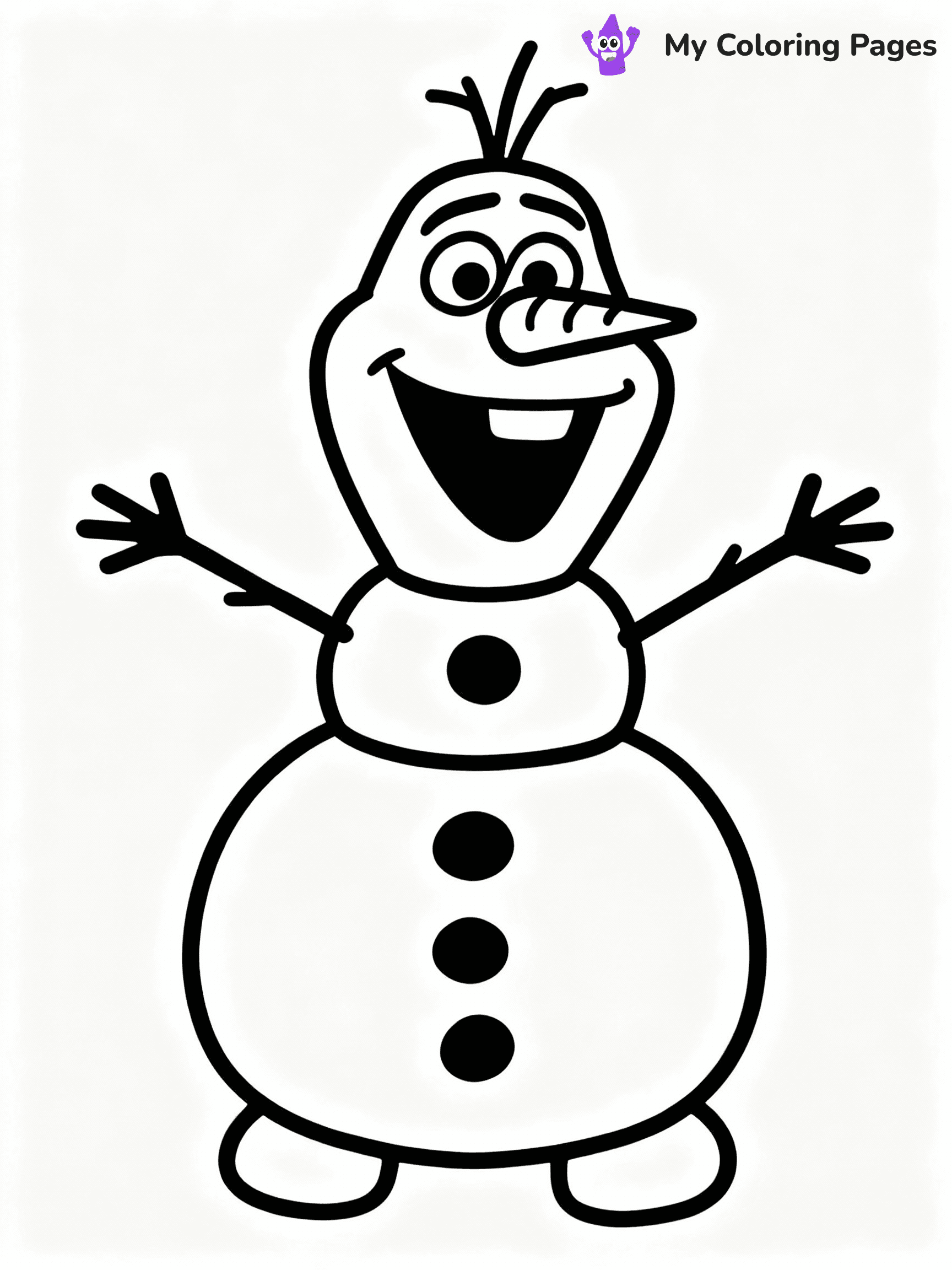 ⚠️ CRITICAL REQUIREMENT - ABSOLUTE BLACK AND WHITE ONLY ⚠️
This MUST be a BLACK AND WHITE line drawing ONLY. NO COLORS whatsoever.
- ONLY pure black lines (#000000) on pure white background (#FFFFFF)
- ABSOLUTELY NO colors, NO shading, NO gradients, NO grayscale
- If there are ANY colors in the output, the image is REJECTED
- This is a COLORING PAGE - meant to be COLORED IN by children
- The output must be UNCOLORED line art ready for coloring
⚠️ SUBJECT TO DRAW: Olaf from Frozen building a snowman, carrot nose, arms outstretched. Important: PURE OUTLINES. NO FILLS, COLOR, SHADING, OR GREYSCALE. WHITE BACKGROUND.
(REMEMBER: Output must be BLACK AND WHITE line art only, NOT colored!)
# COLORING PAGE: BLACK OUTLINES ONLY - WHITE BACKGROUND MANDATORY
Create a **coloring book page** using EXACTLY two values: black lines, white space.
## NON-NEGOTIABLE BINARY RULES
- **ONLY #000000 (black) and #FFFFFF (white)** - NO other values exist
- **EVERY PIXEL = BLACK OR WHITE** - no gray/shading/antialiasing
- **WHITE BACKGROUND MANDATORY** - entire canvas stays white
- **ALL SHAPES HOLLOW** - everything is empty outlines waiting to be colored
- **FORBIDDEN:** fills, shading, gradients, patterns, textures, colors
- **NO SOLID REGIONS** - if it's not a thin line, it's wrong
## Universal Line Standards
- Black outlines ONLY - thin, uniform weight
- Every shape completely empty inside
- Closed contours suitable for coloring
- Simple flat illustration - zero depth/3D/realism
- **Style:** Whimsical Doodle Art Alley - rounded, friendly outlines (unless specified)
## Everything = Outline Only
- Characters/animals: hollow shapes
- Objects/clothing: empty contours
- Backgrounds/scenery: line work only
- Natural elements: outlined forms
- Dark/night areas: don't exist (use outlined symbols)
- Textures/patterns: convert to simple lines
## The Test
Can a child color EVERY white space with crayons? If any area is pre-filled/shaded/gray, it FAILS. Every shape must be waiting to receive color.
**FINAL OUTPUT**: Binary coloring page. Black lines define shapes. White spaces ready for coloring. Nothing else exists. No exceptions. Print-ready.
⚠️ FINAL REMINDER: Draw the subject "Olaf from Frozen building a snowman, carrot nose, arms outstretched. Important: PURE OUTLINES. NO FILLS, COLOR, SHADING, OR GREYSCALE. WHITE BACKGROUND." as BLACK AND WHITE line art. Zero colors in output.