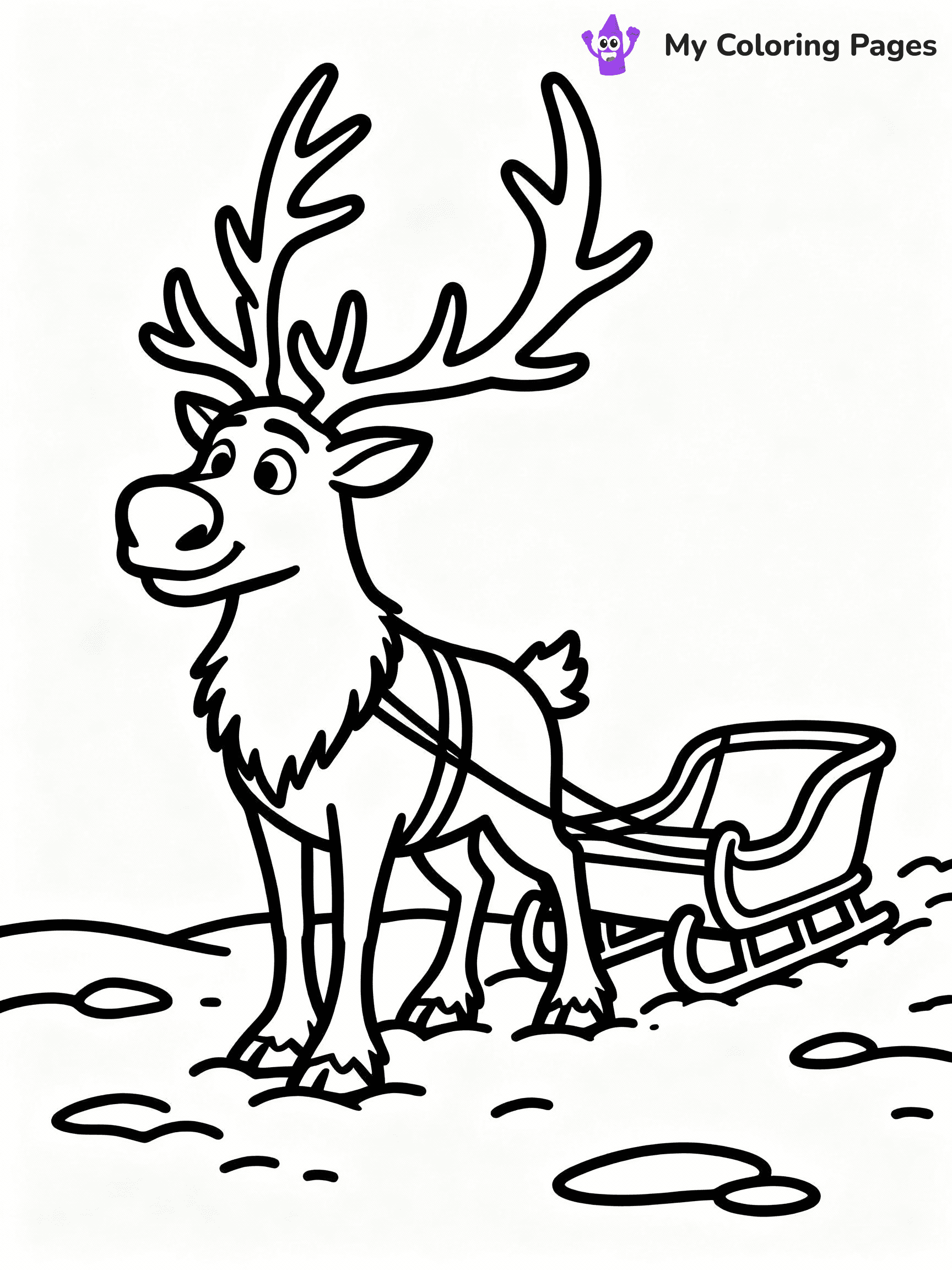 ⚠️ CRITICAL REQUIREMENT - ABSOLUTE BLACK AND WHITE ONLY ⚠️
This MUST be a BLACK AND WHITE line drawing ONLY. NO COLORS whatsoever.
- ONLY pure black lines (#000000) on pure white background (#FFFFFF)
- ABSOLUTELY NO colors, NO shading, NO gradients, NO grayscale
- If there are ANY colors in the output, the image is REJECTED
- This is a COLORING PAGE - meant to be COLORED IN by children
- The output must be UNCOLORED line art ready for coloring
⚠️ SUBJECT TO DRAW: Sven from Frozen pulling sled, antlers prominent, snow-covered ground
(REMEMBER: Output must be BLACK AND WHITE line art only, NOT colored!)
# COLORING PAGE: BLACK OUTLINES ONLY - WHITE BACKGROUND MANDATORY
Create a **coloring book page** using EXACTLY two values: black lines, white space.
## NON-NEGOTIABLE BINARY RULES
- **ONLY #000000 (black) and #FFFFFF (white)** - NO other values exist
- **EVERY PIXEL = BLACK OR WHITE** - no gray/shading/antialiasing
- **WHITE BACKGROUND MANDATORY** - entire canvas stays white
- **ALL SHAPES HOLLOW** - everything is empty outlines waiting to be colored
- **FORBIDDEN:** fills, shading, gradients, patterns, textures, colors
- **NO SOLID REGIONS** - if it's not a thin line, it's wrong
## Universal Line Standards
- Black outlines ONLY - thin, uniform weight
- Every shape completely empty inside
- Closed contours suitable for coloring
- Simple flat illustration - zero depth/3D/realism
- **Style:** Whimsical Doodle Art Alley - rounded, friendly outlines (unless specified)
## Everything = Outline Only
- Characters/animals: hollow shapes
- Objects/clothing: empty contours
- Backgrounds/scenery: line work only
- Natural elements: outlined forms
- Dark/night areas: don't exist (use outlined symbols)
- Textures/patterns: convert to simple lines
## The Test
Can a child color EVERY white space with crayons? If any area is pre-filled/shaded/gray, it FAILS. Every shape must be waiting to receive color.
**FINAL OUTPUT**: Binary coloring page. Black lines define shapes. White spaces ready for coloring. Nothing else exists. No exceptions. Print-ready.
⚠️ FINAL REMINDER: Draw the subject "Sven from Frozen pulling sled, antlers prominent, snow-covered ground" as BLACK AND WHITE line art. Zero colors in output.