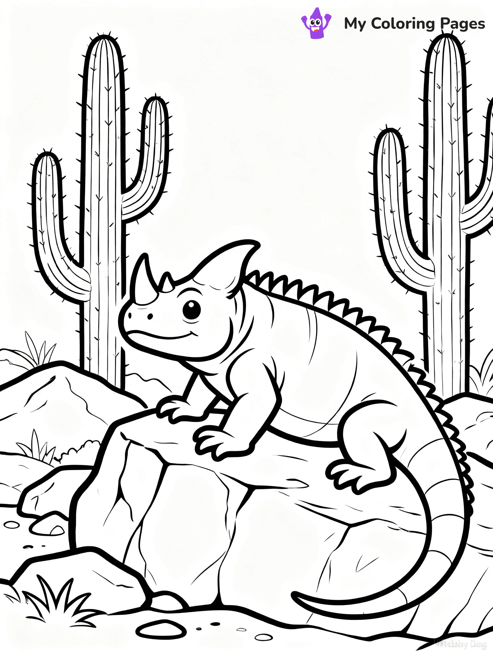 Iguana Coloring Pages - 32