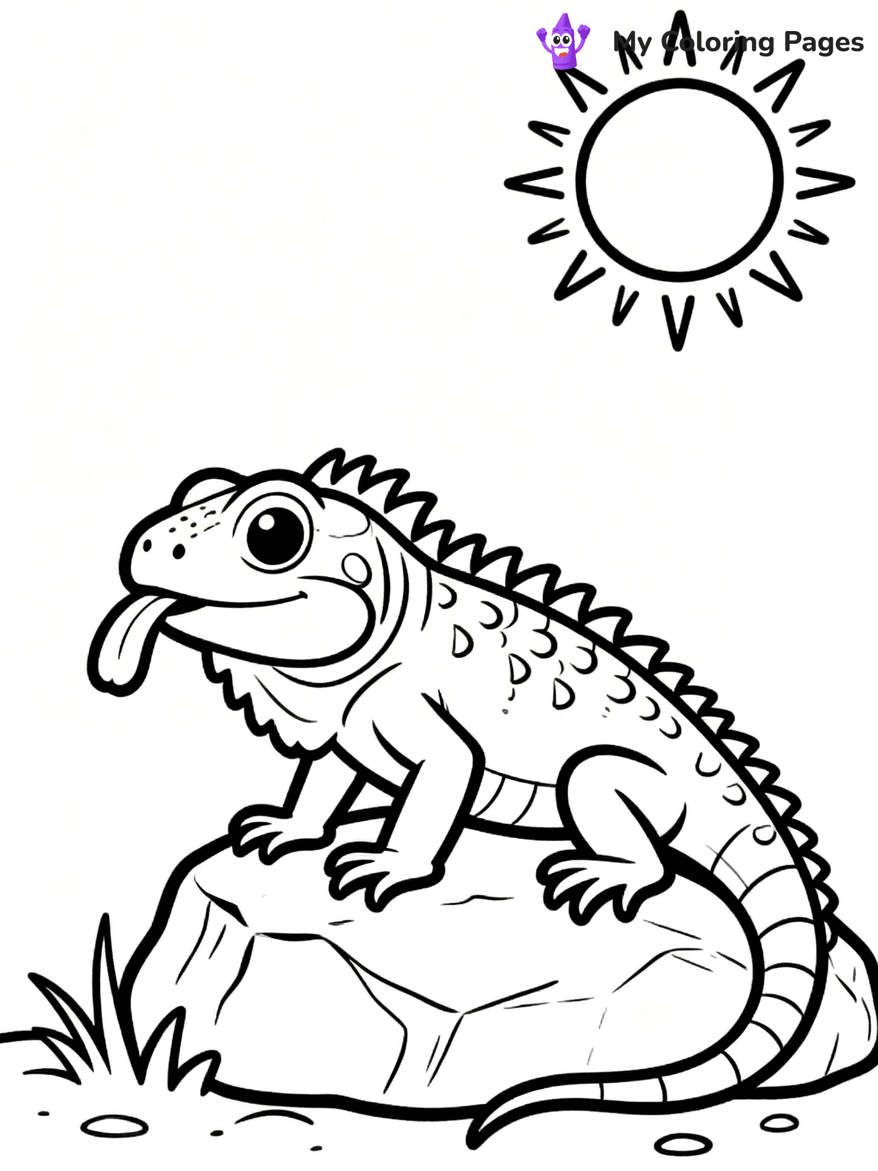 Iguana Coloring Pages - 10