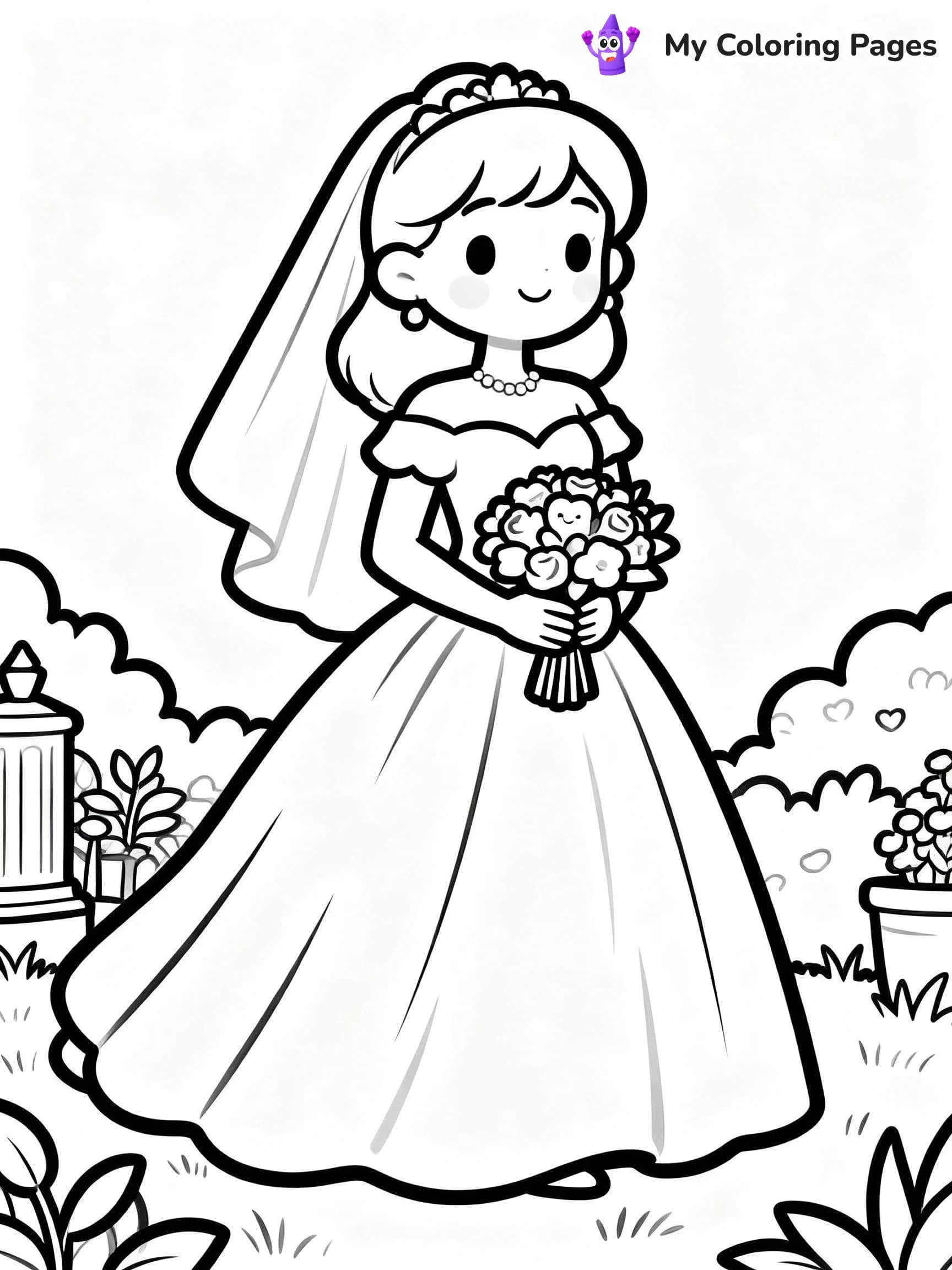 Wedding Coloring Pages - 1
