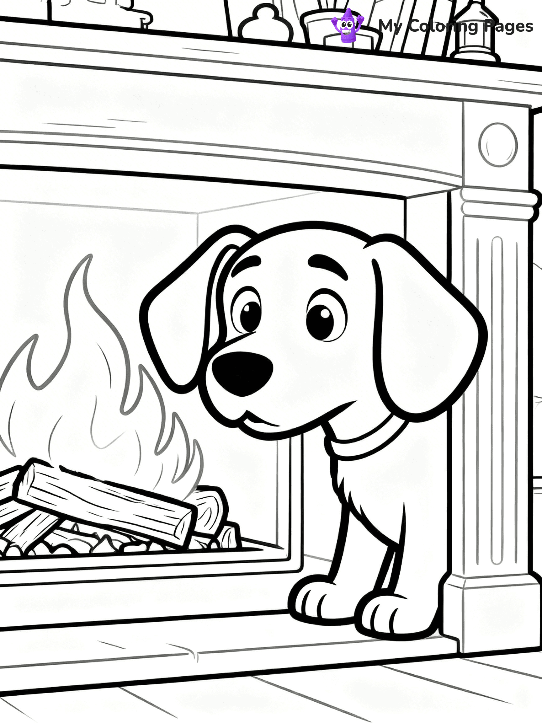 Fireplace Coloring Pages - 8