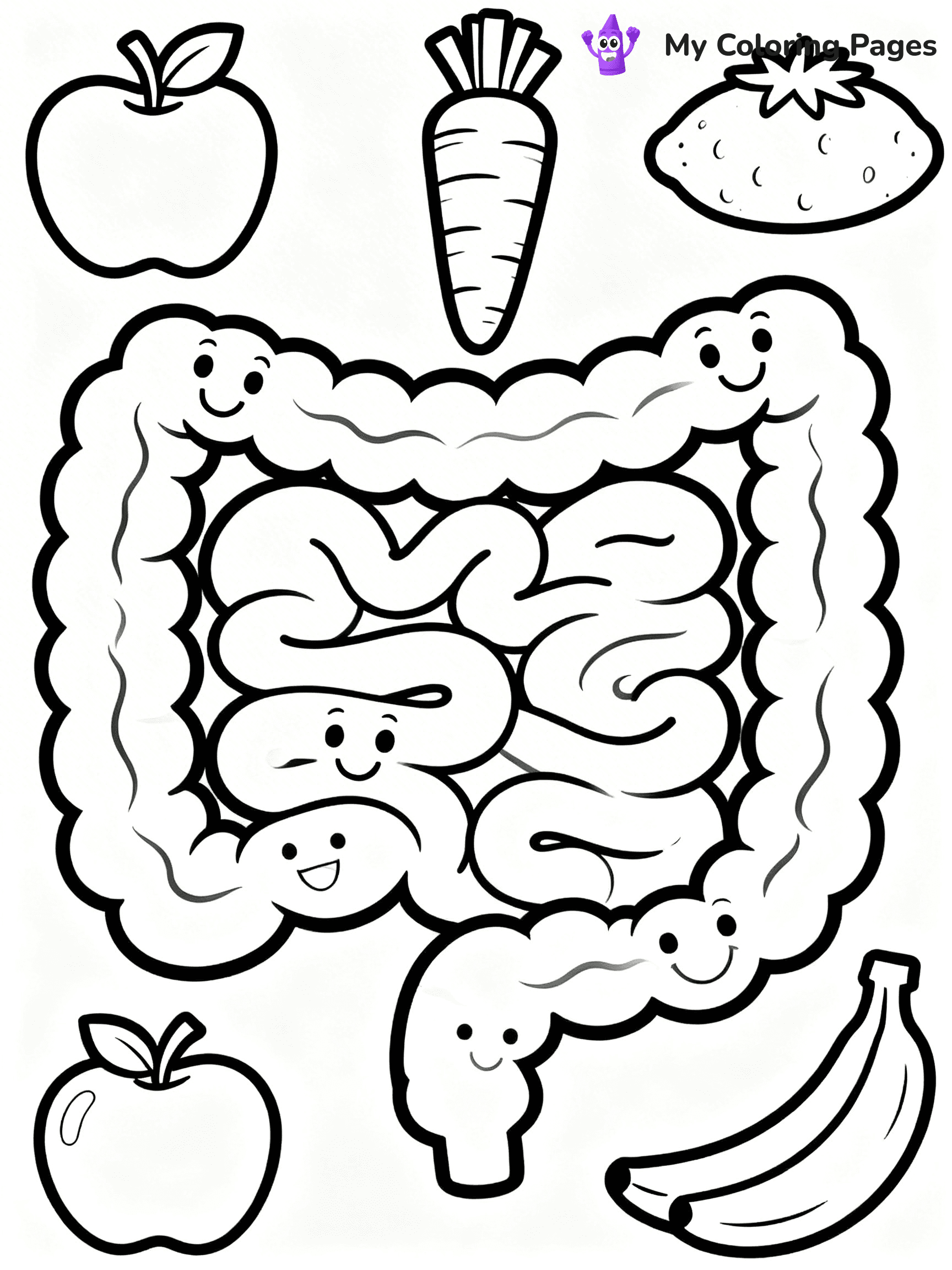Digestive System Coloring Pages - 13