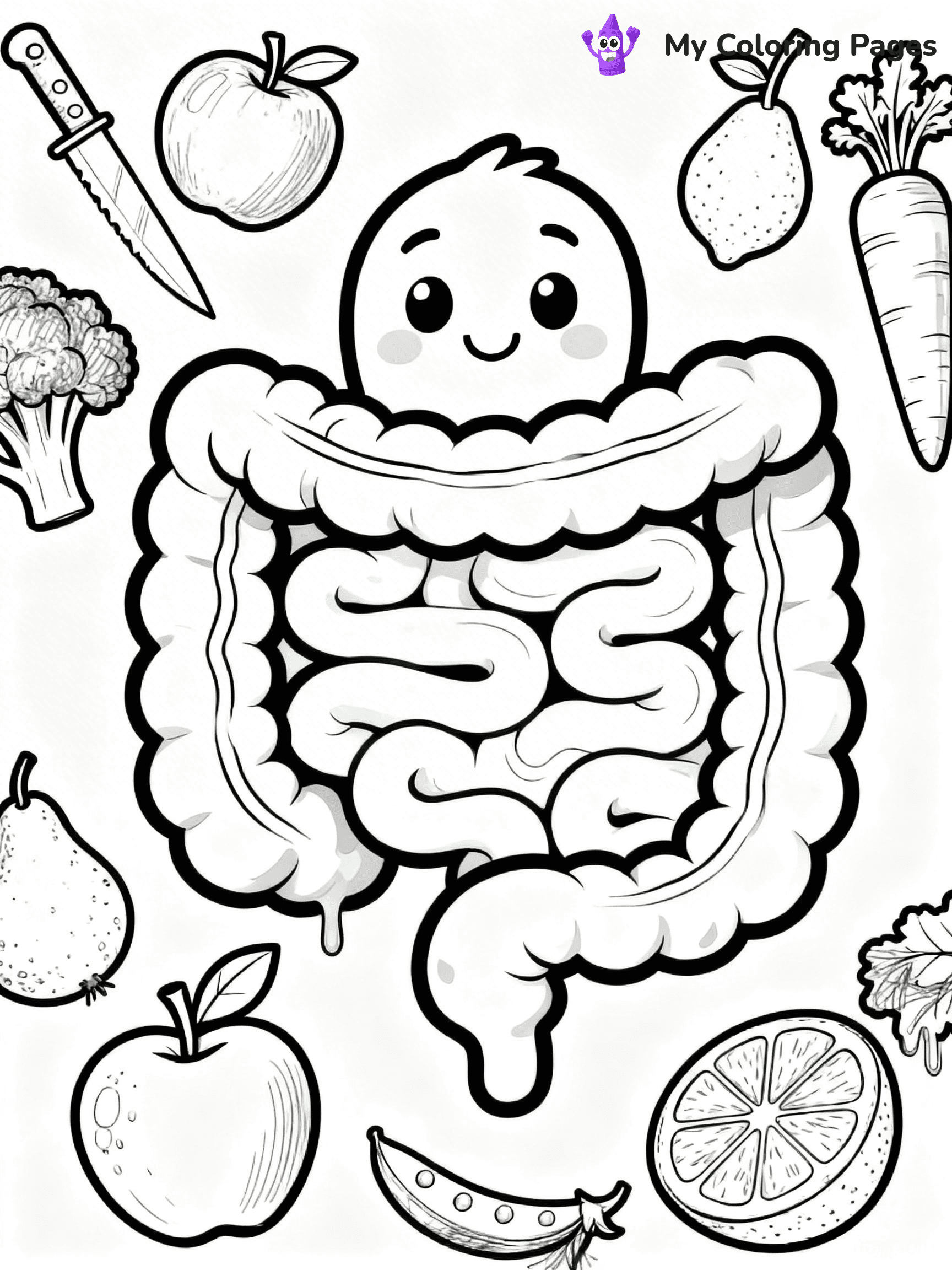 Digestive System Coloring Pages - 12