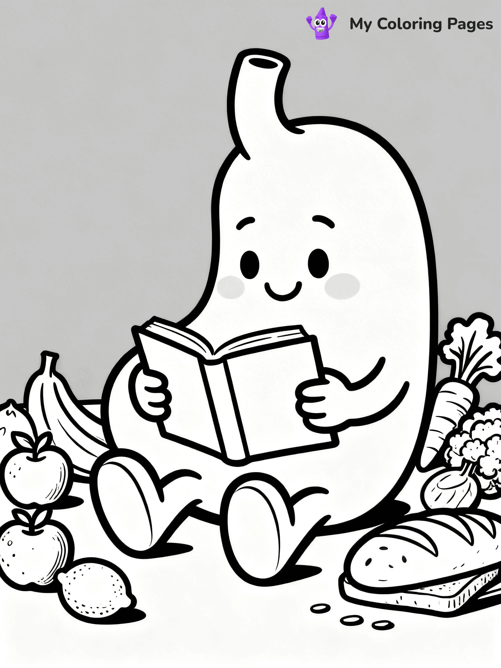 Digestive System Coloring Pages - 9