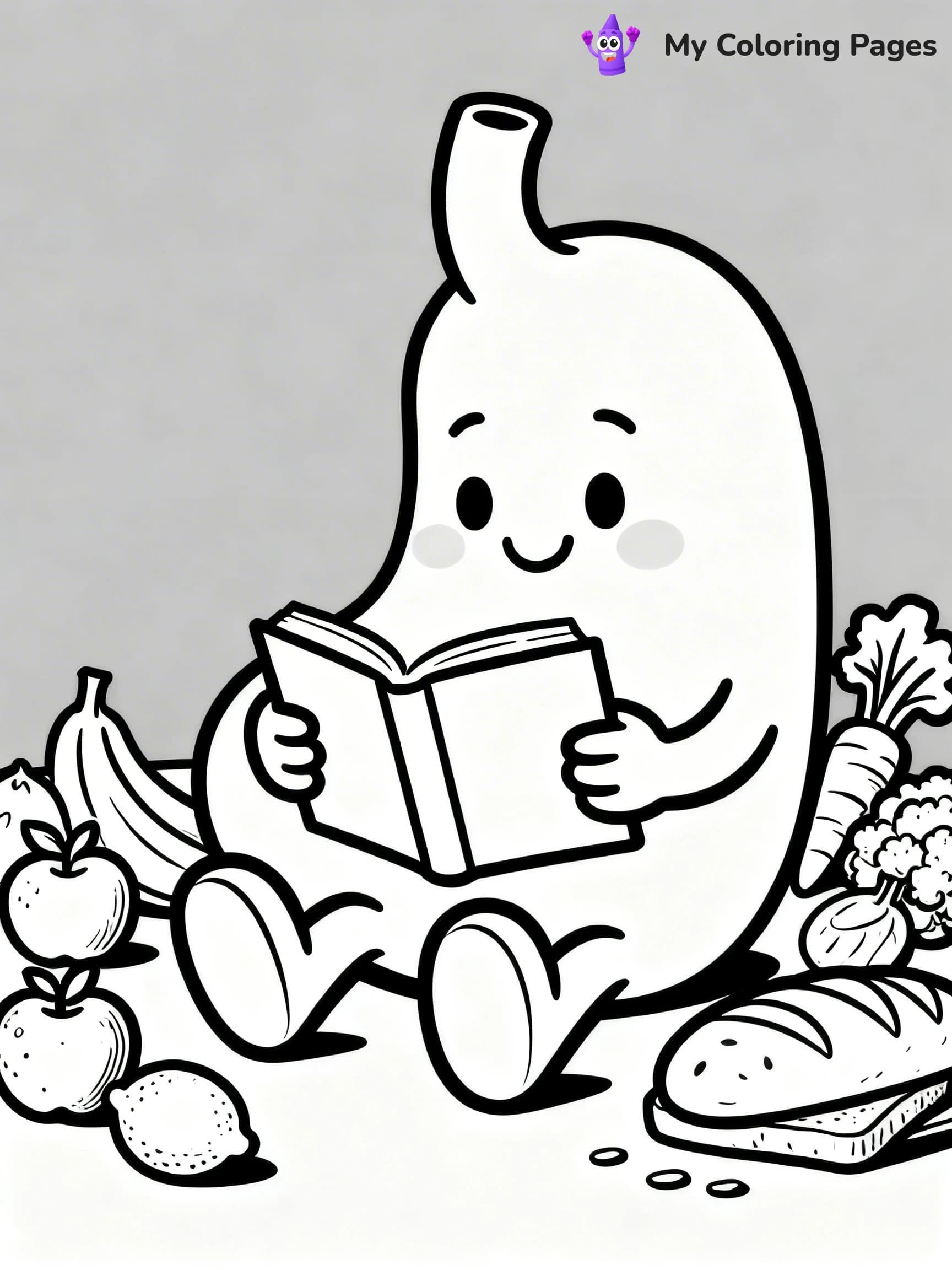 Digestive System Coloring Pages - 9