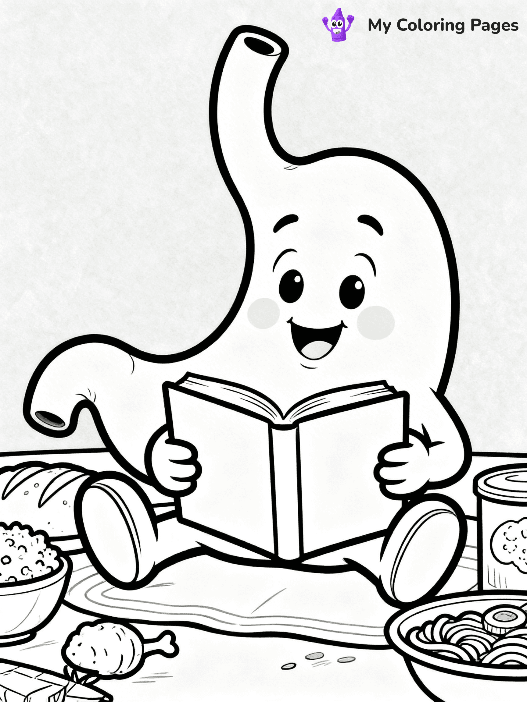 Digestive System Coloring Pages - 7