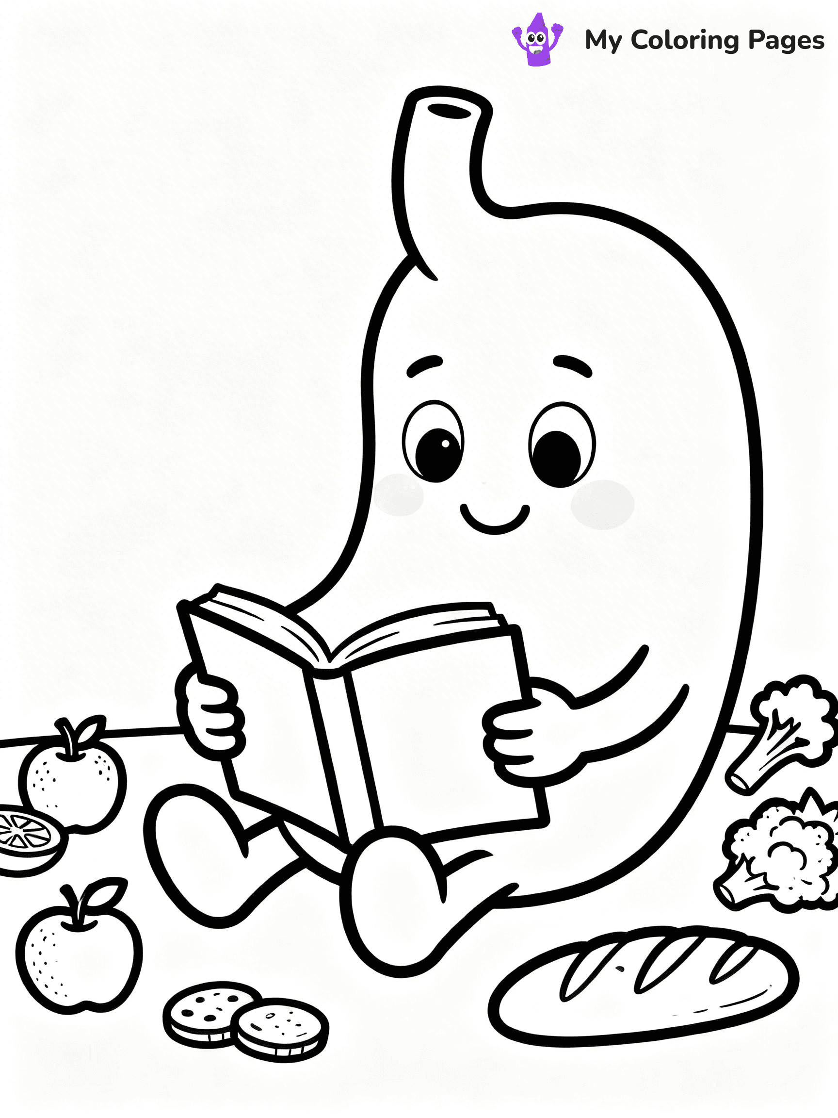 Digestive System Coloring Pages - 2
