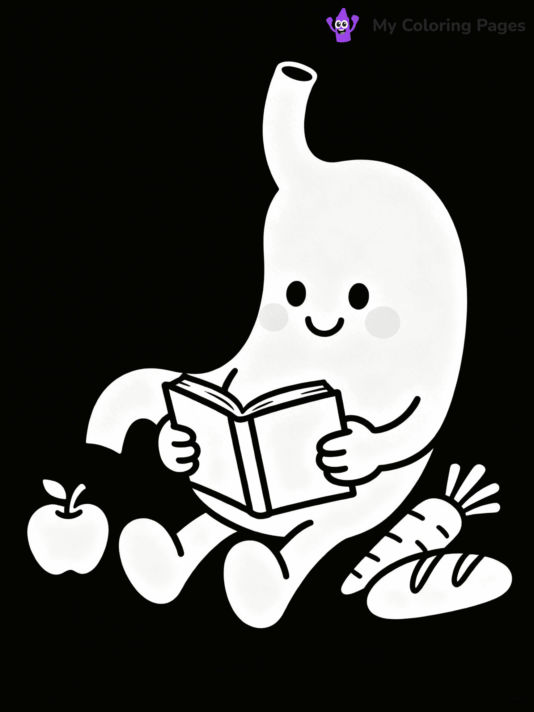 Digestive System Coloring Pages - 1