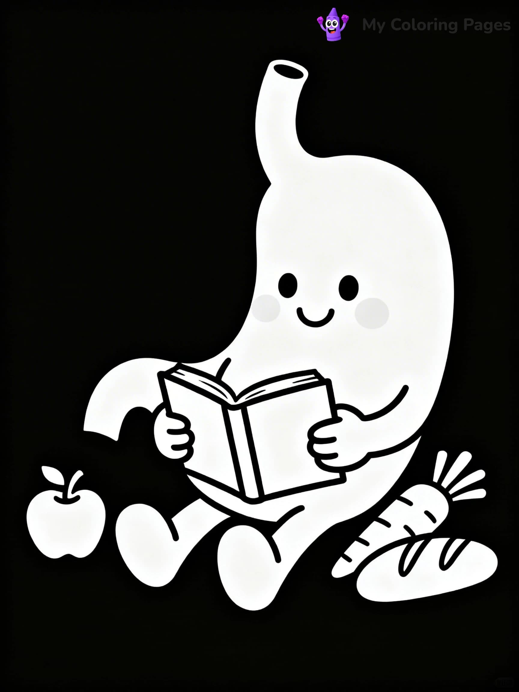 Digestive System Coloring Pages - 1