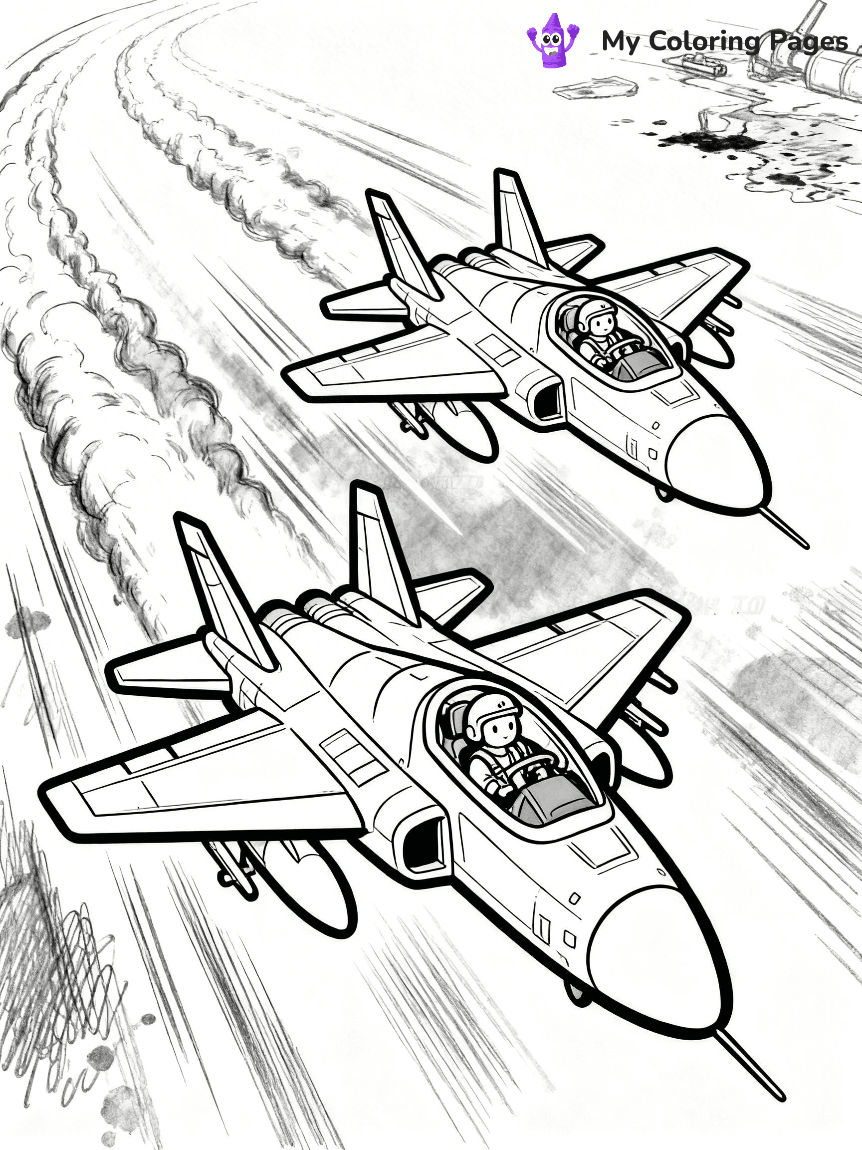 Jet Coloring Pages - 15