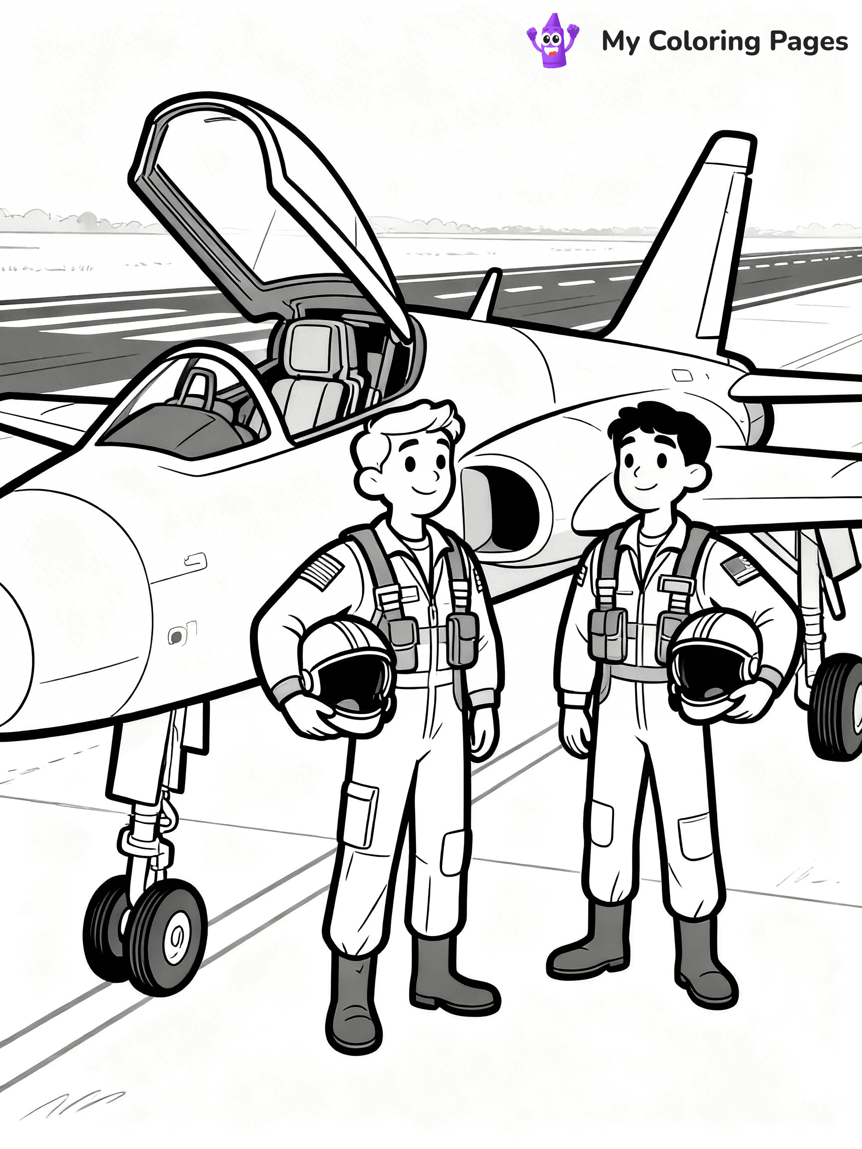 Jet Coloring Pages - 11