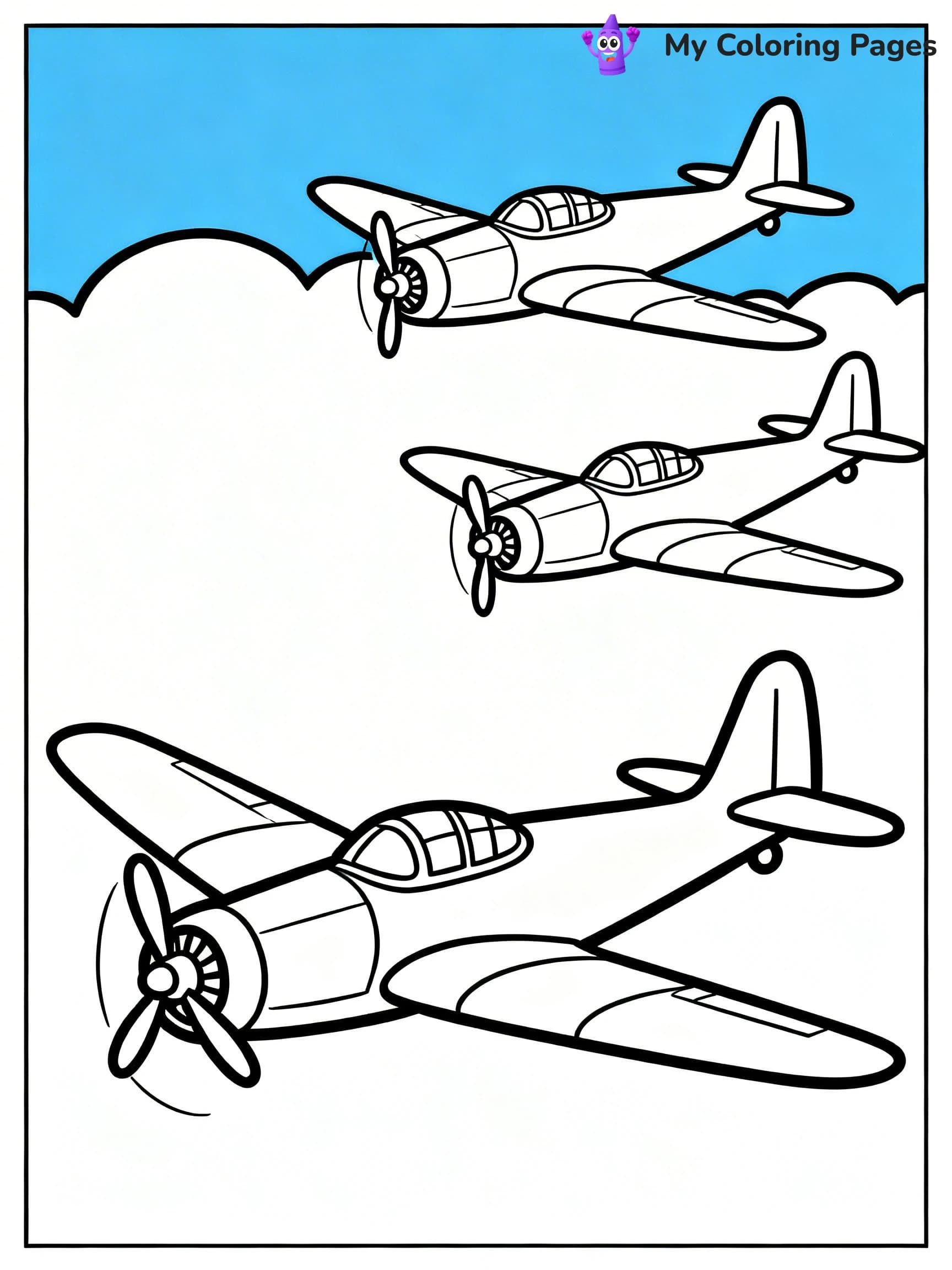 Jet Coloring Pages - 2