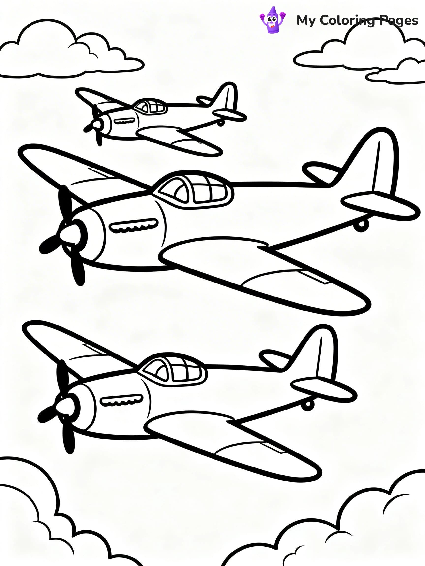 Jet Coloring Pages - 1