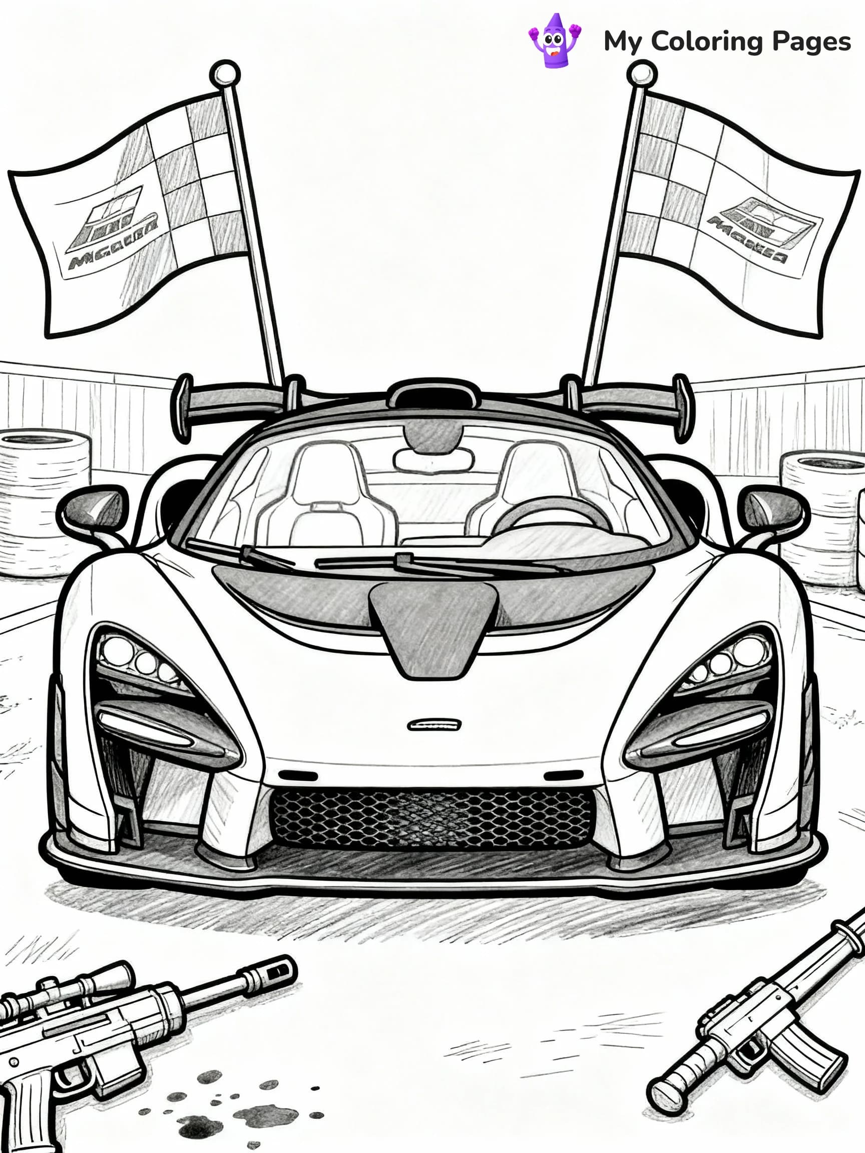 Mclaren Coloring Pages - 9