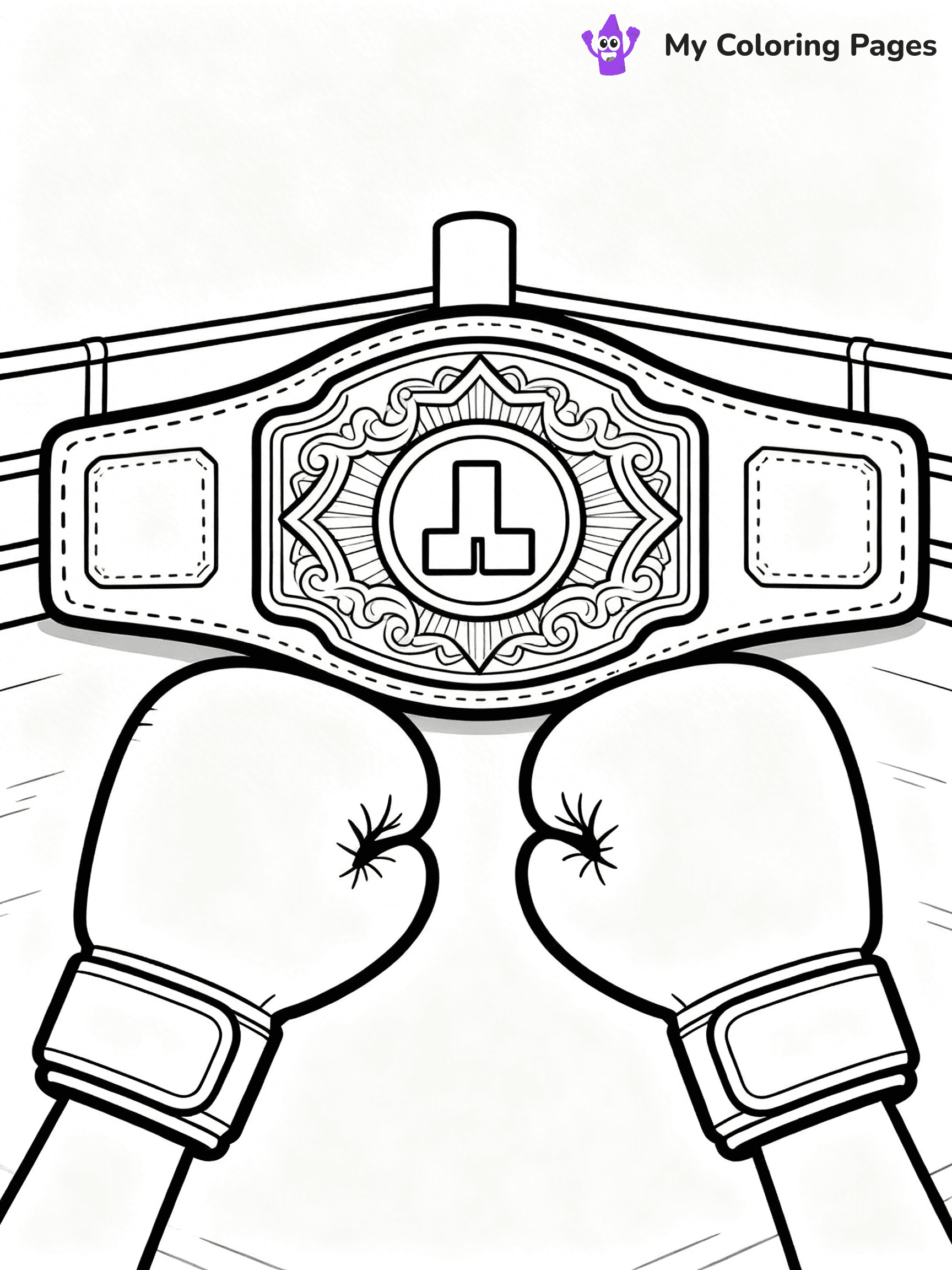 Boxing Coloring Pages - 47
