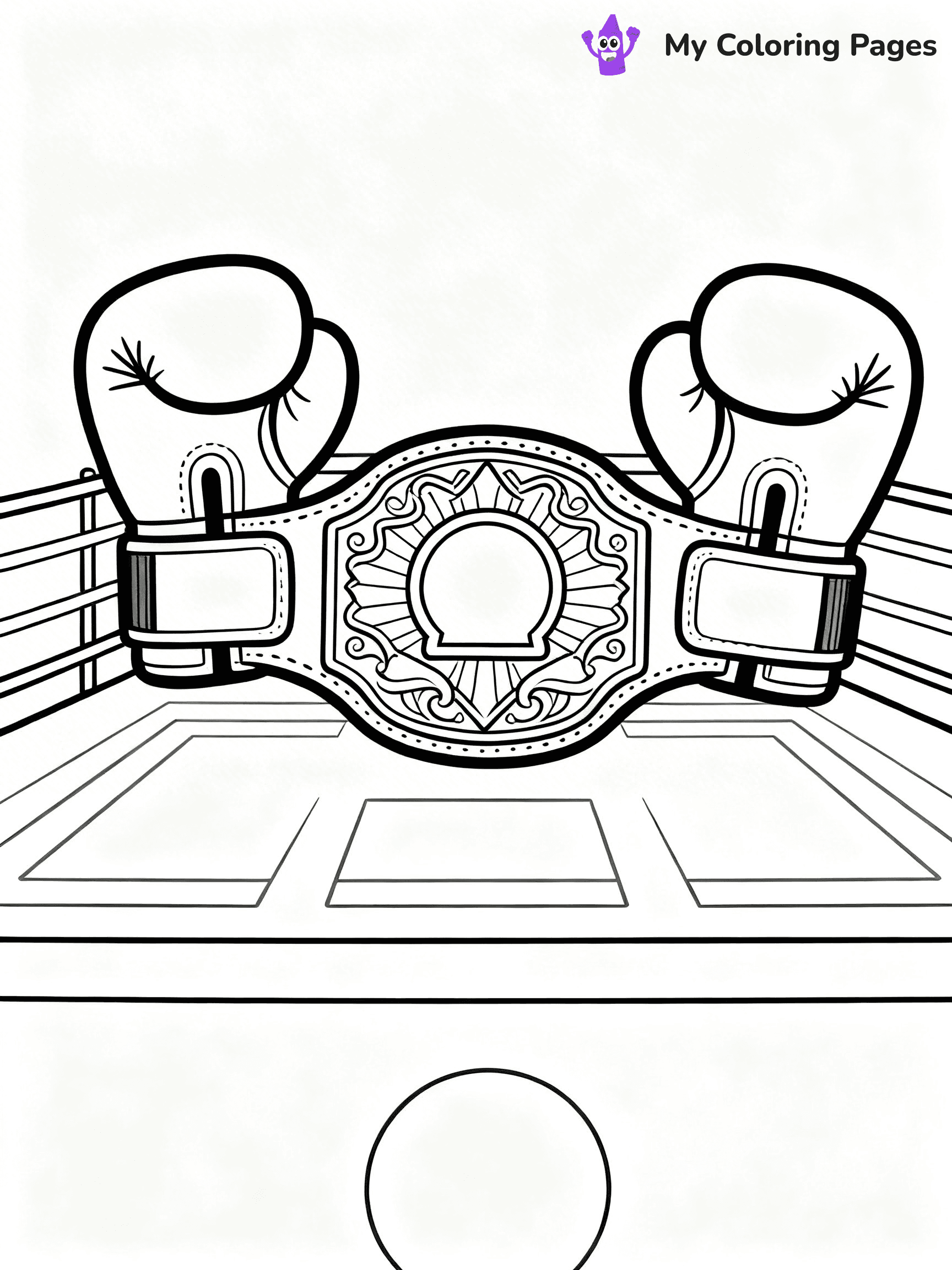 Boxing Coloring Pages - 46