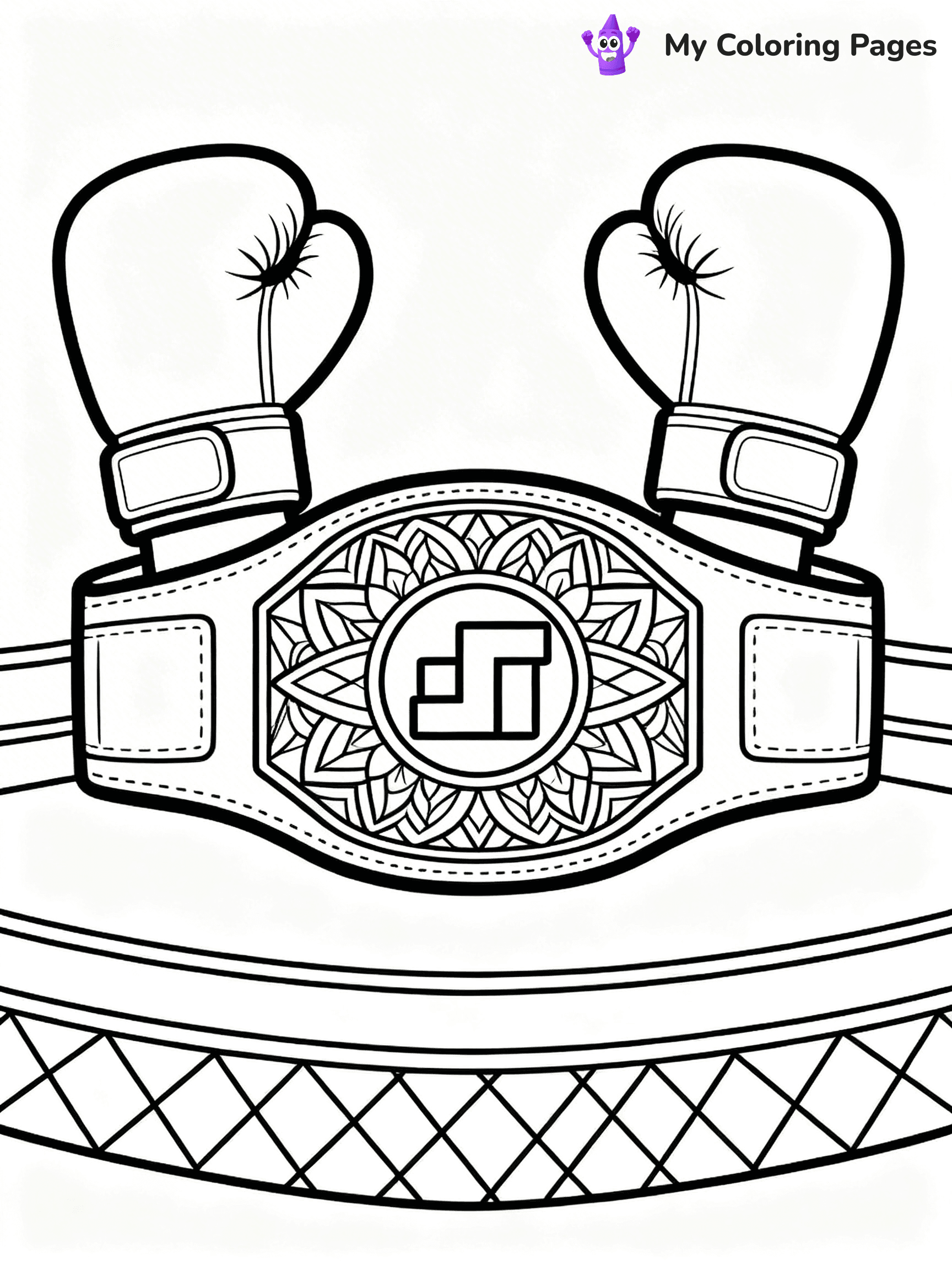 Boxing Coloring Pages - 44