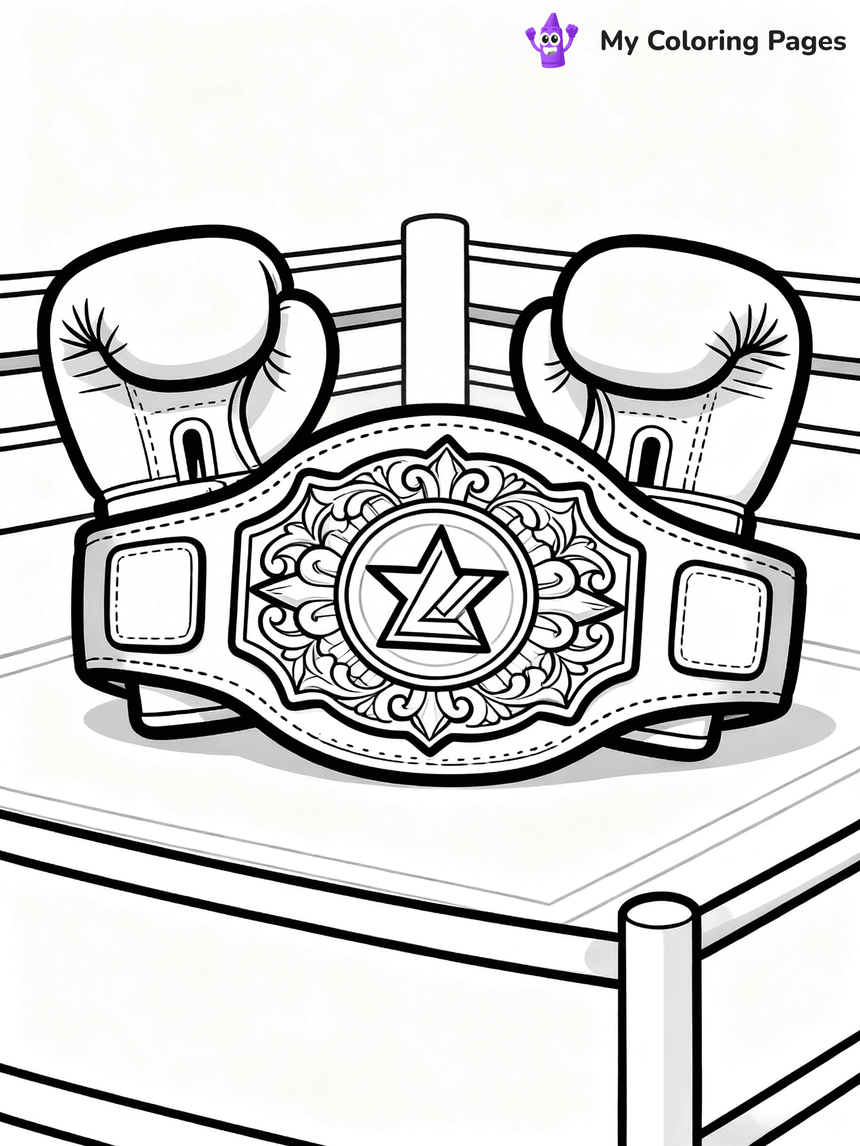 Boxing Coloring Pages - 41