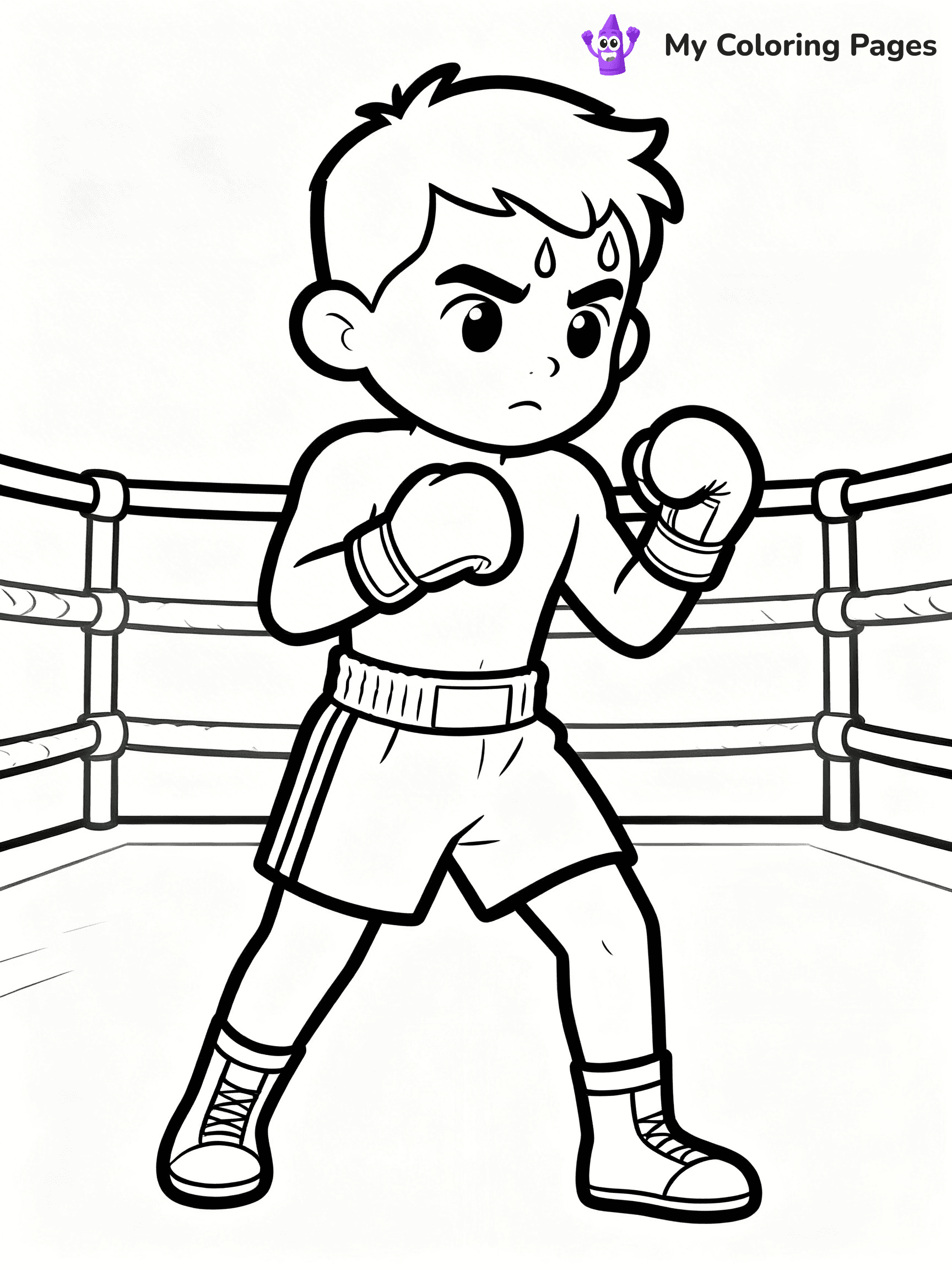 Boxing Coloring Pages - 28