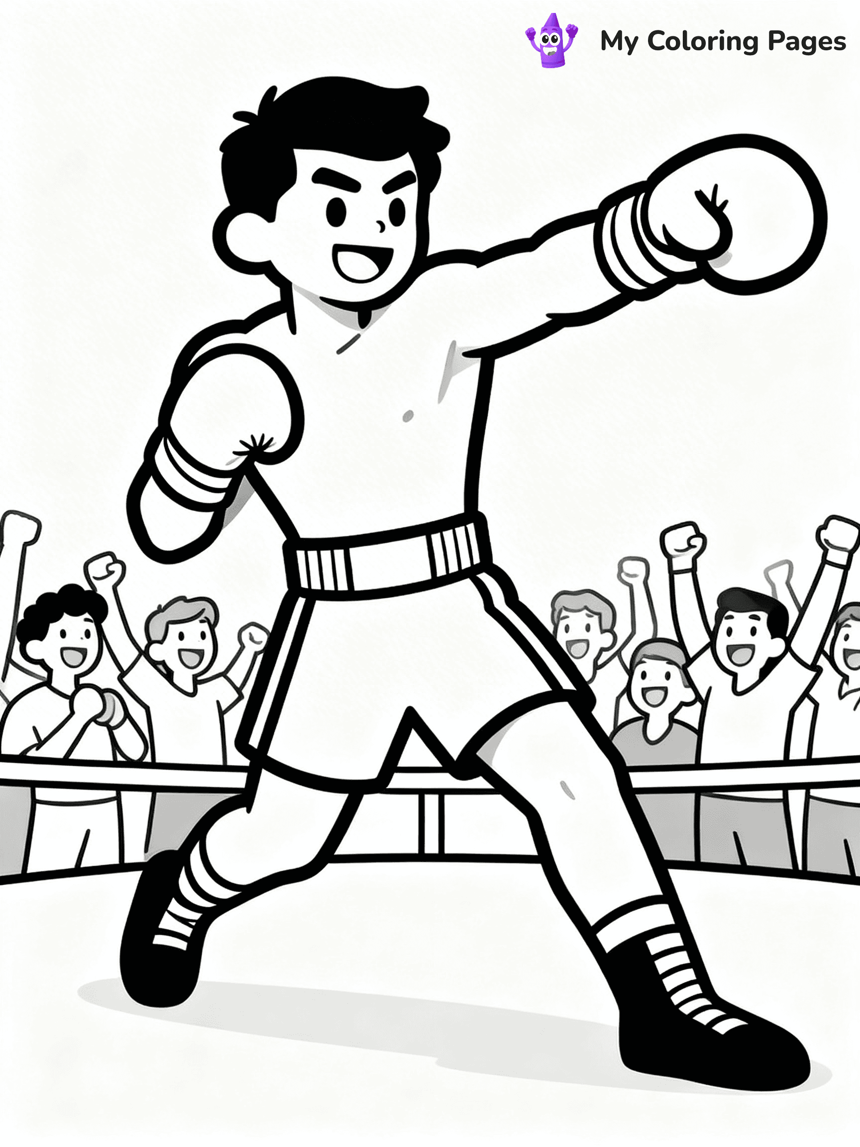 Boxing Coloring Pages - 25