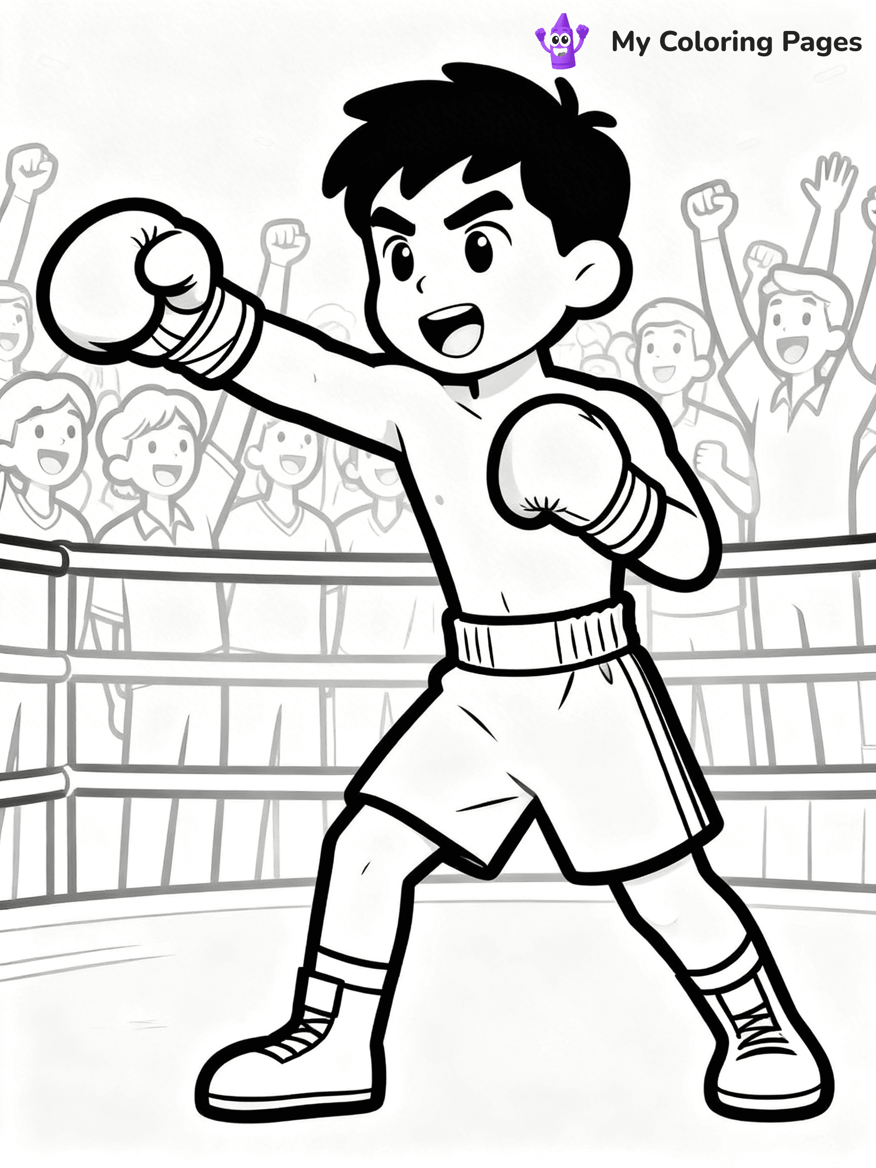 Boxing Coloring Pages - 23