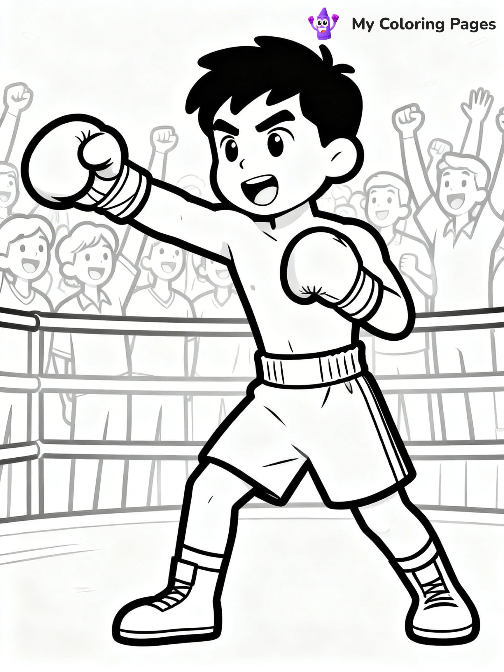 Boxing Coloring Pages - 23