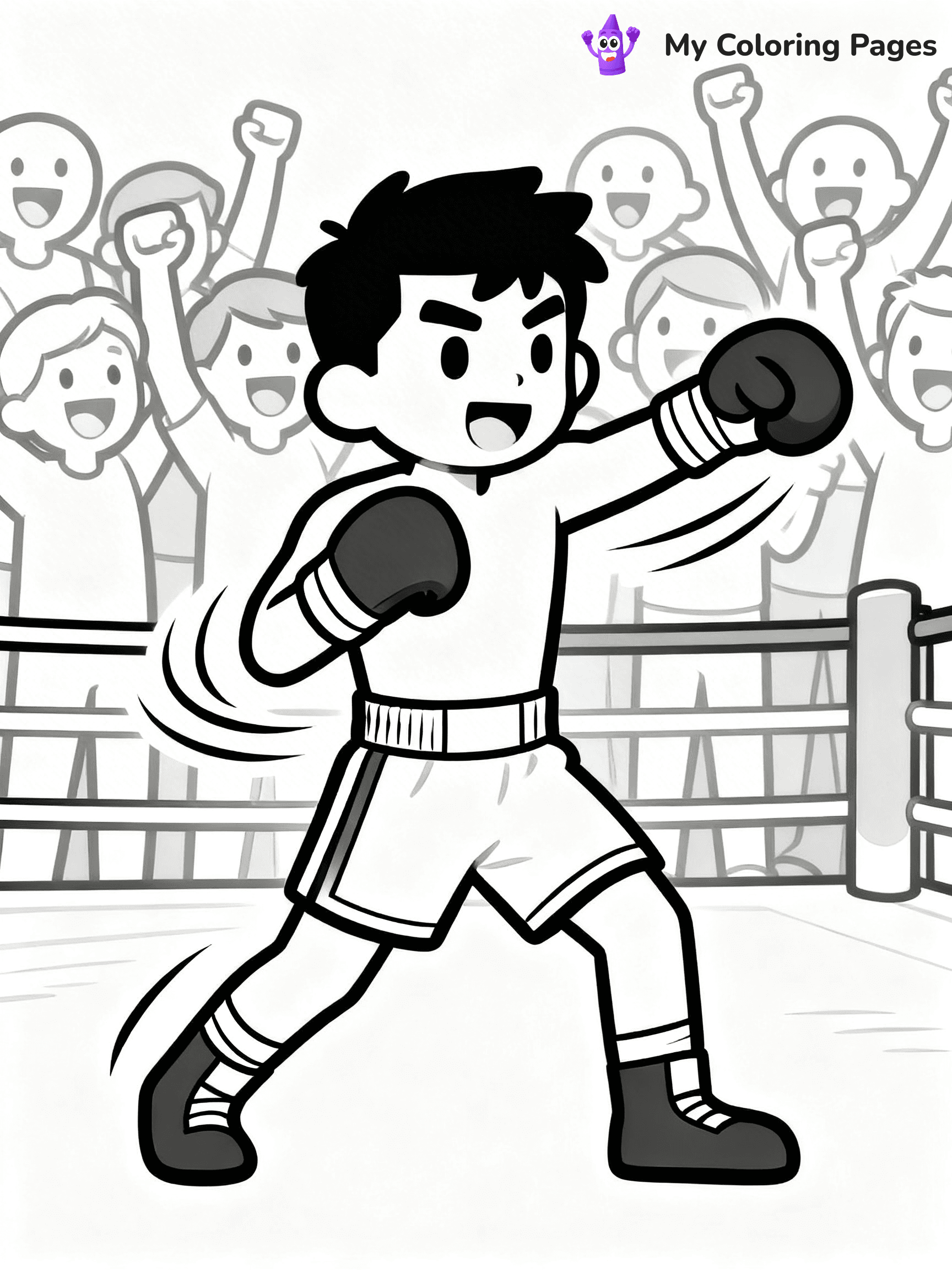 Boxing Coloring Pages - 22